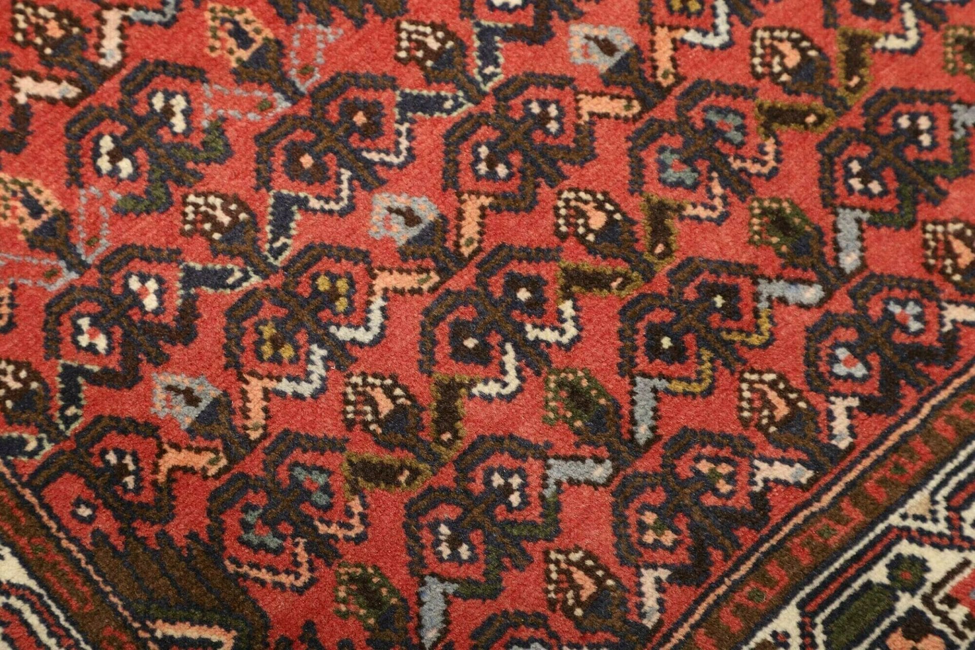 hamadan-teppich-83-x-130cm-schurwolle-herati-muster-handgeknupft-5 Handgeknüpfter Hamadan Herati Perserteppich, 83 × 130 cm, Wolle