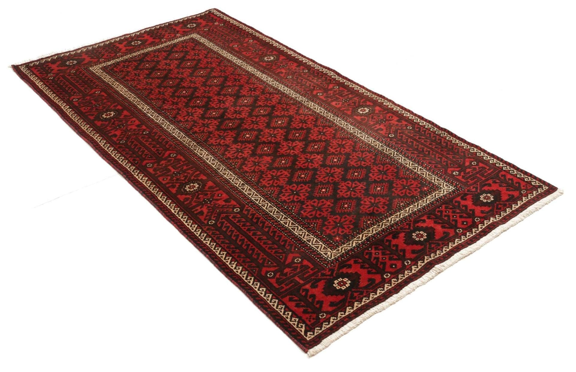 perserteppich-112-x-211cm-handgeknupft-aus-schurwolle-nain-muster-2 Handgeknüpfter Nain Perserteppich 112 × 211 cm