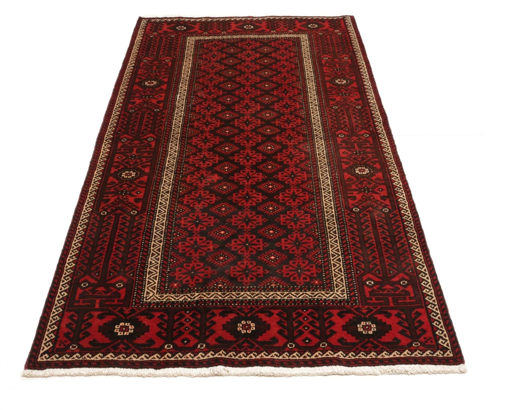 perserteppich-112-x-211cm-handgeknupft-aus-schurwolle-nain-muster-3 Handgeknüpfter Nain Perserteppich 112 × 211 cm