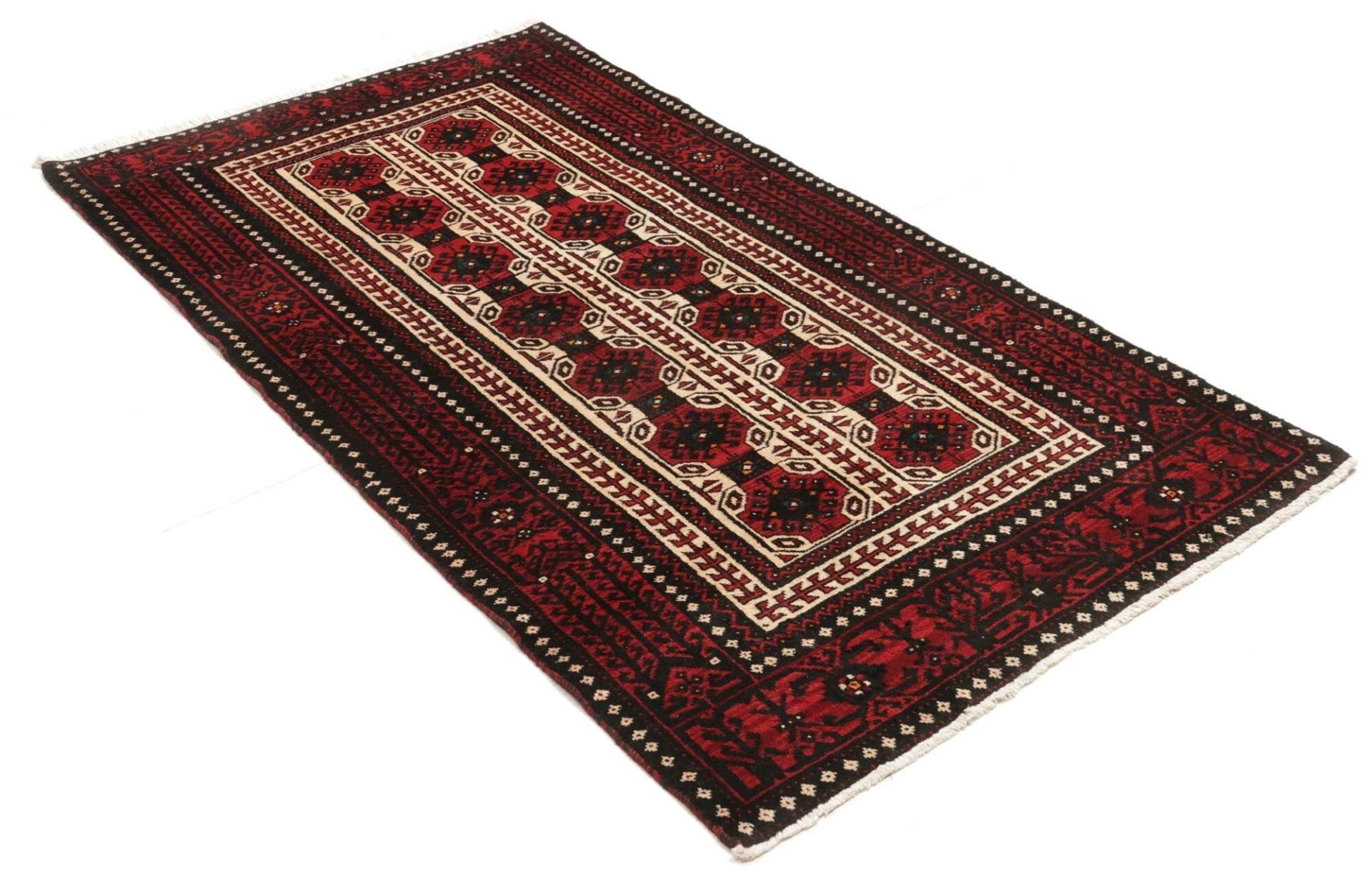 Handgeknüpfter Nain Perserteppich, 104 × 193 cm, Wolle