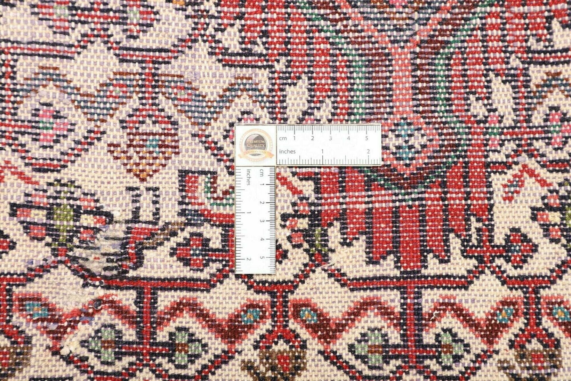 hamadan-teppich-80-x-132-cm-herati-muster-schurwolle-handgeknupft-8 Handgeknüpfter Hamadan Herati Perserteppich 80 × 132 cm