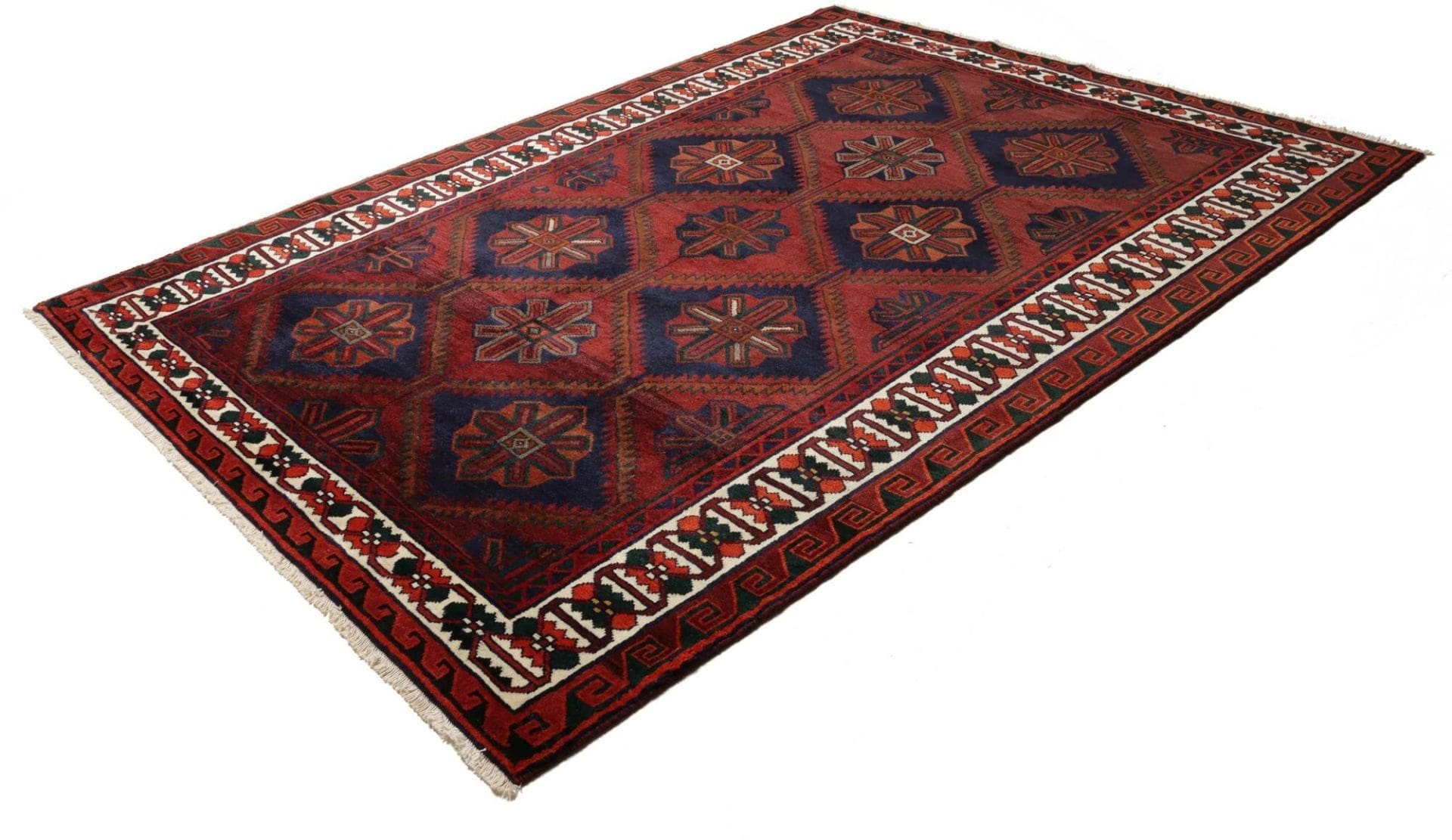 lori-teppich-203-x-270cm-geometrisches-muster-handgeknupft-1 Loribaft Perserteppich 203 × 270 cm aus Wolle, handgeknüpft
