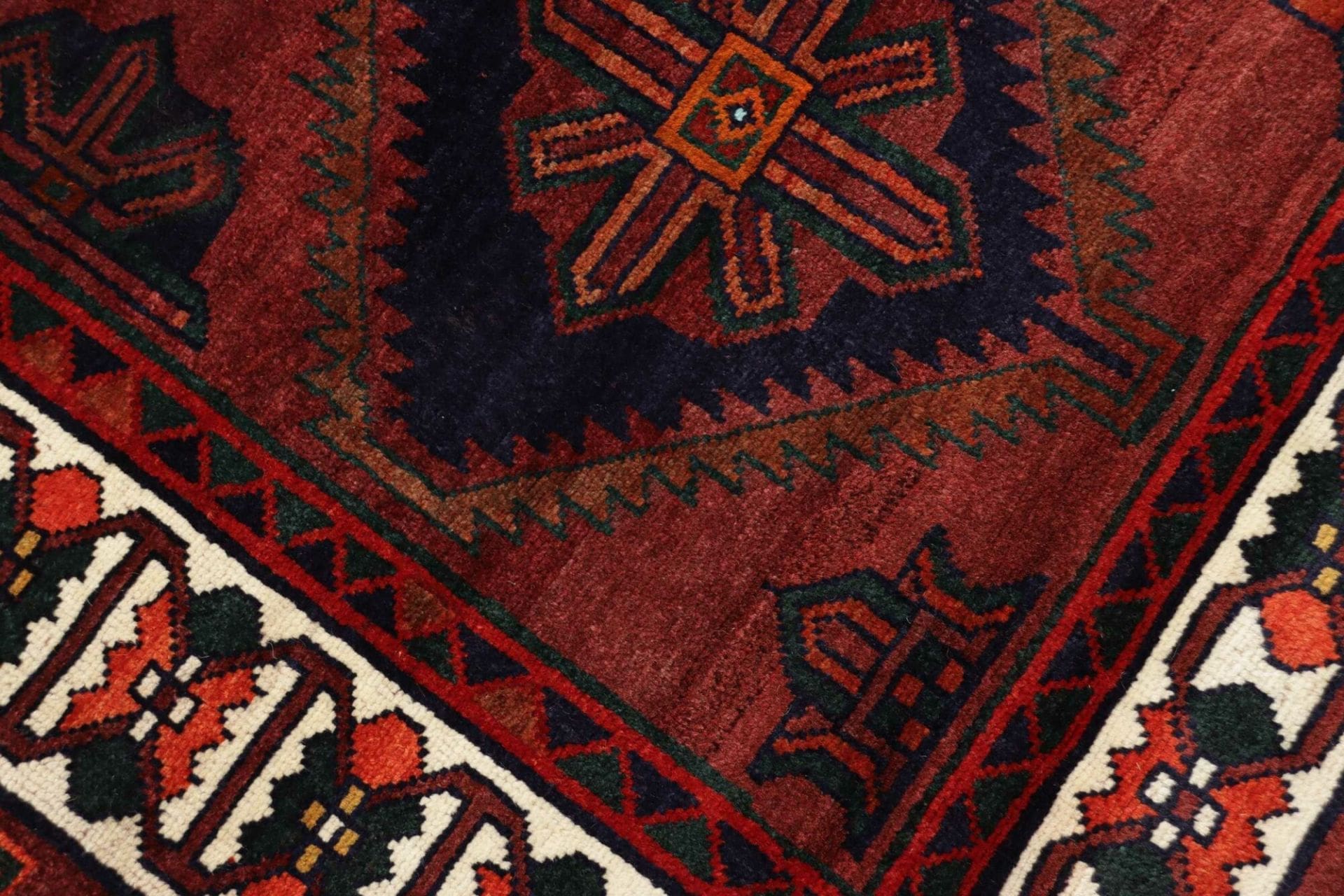 lori-teppich-203-x-270cm-geometrisches-muster-handgeknupft-5 Loribaft Perserteppich 203 × 270 cm aus Wolle, handgeknüpft