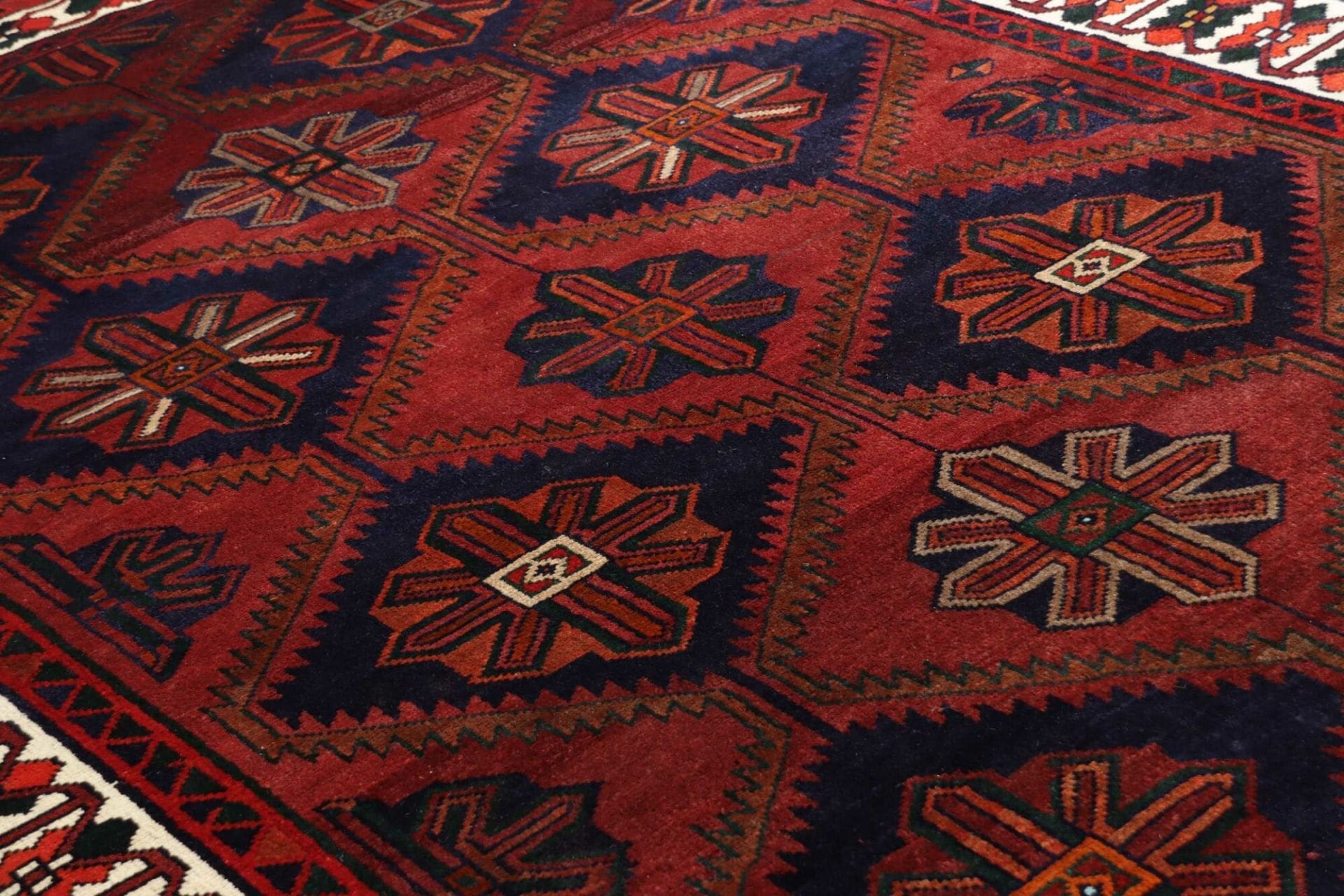 lori-teppich-203-x-270cm-geometrisches-muster-handgeknupft-7 Loribaft Perserteppich 203 × 270 cm aus Wolle, handgeknüpft