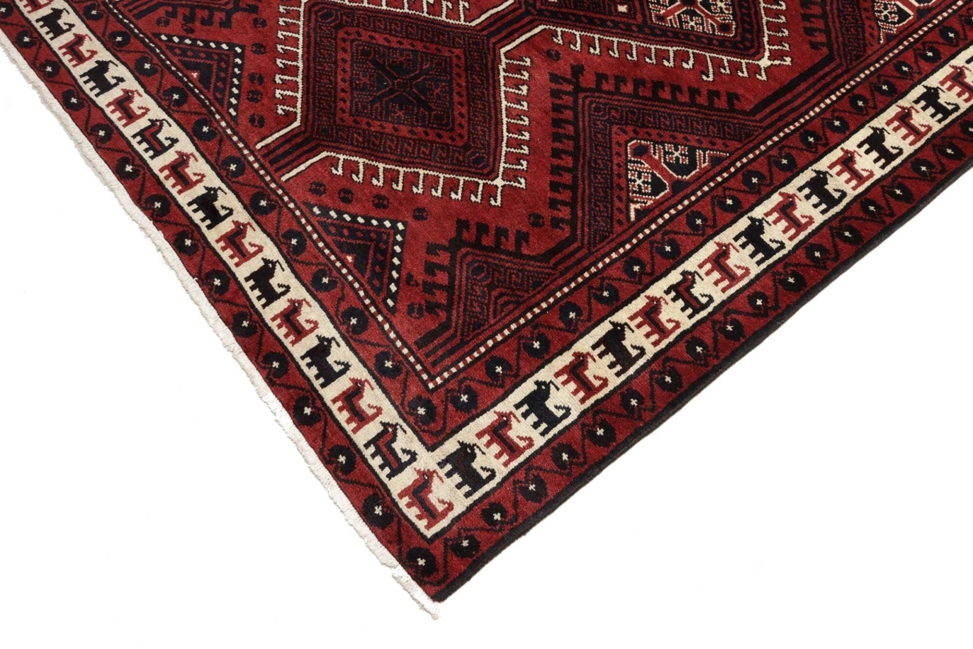 lori-orientteppich-183-x-260cm-geometrisches-muster-handgeknupft-6 Loribaft Perserteppich 183 × 260 cm aus Wolle, handgeknüpft