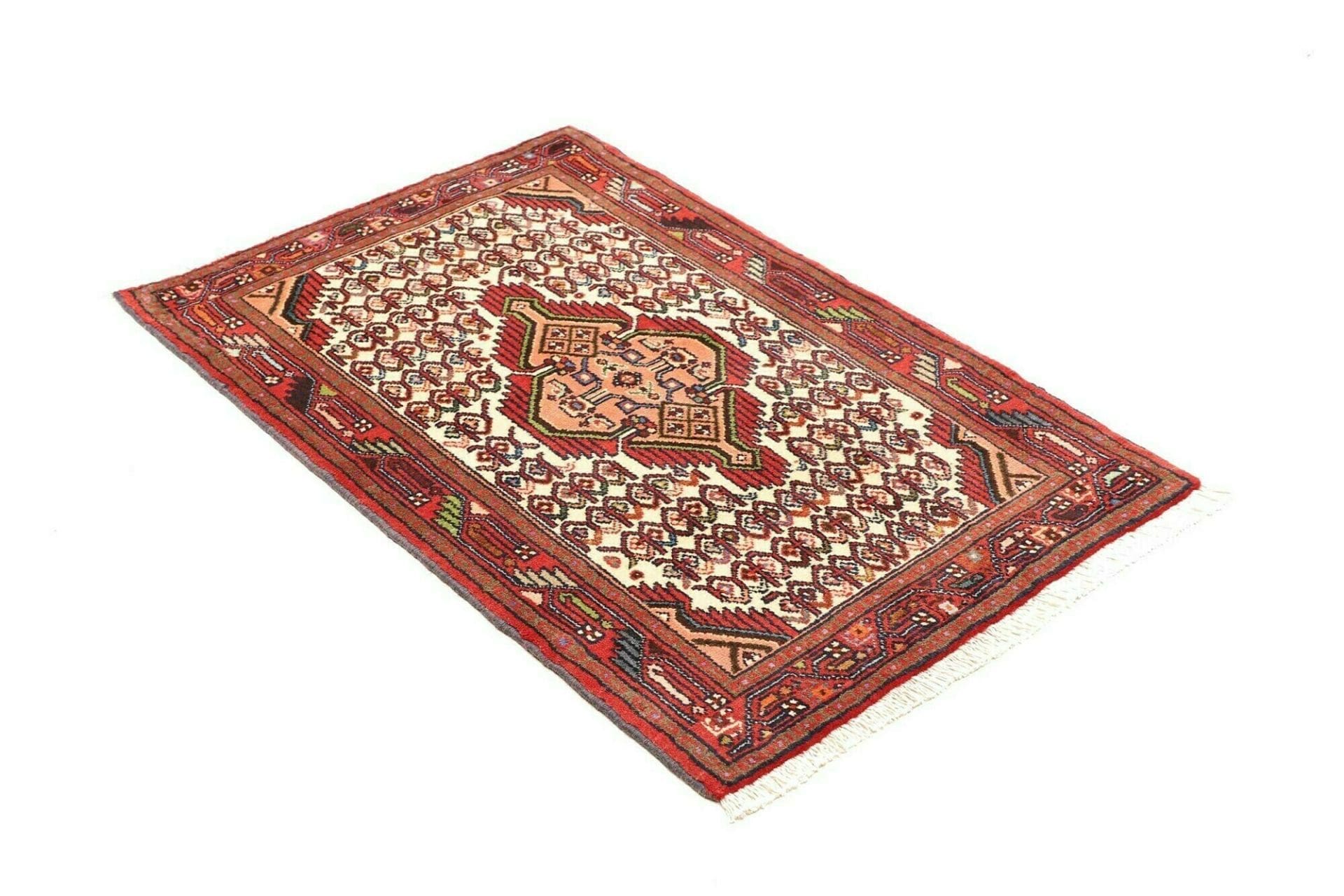 hamadan-teppich-83-x-126cm-handgeknupft-schurwolle-herati-muster-2 Handgeknüpfter Hamadan Herati Perserteppich, 83 × 126 cm, Wolle