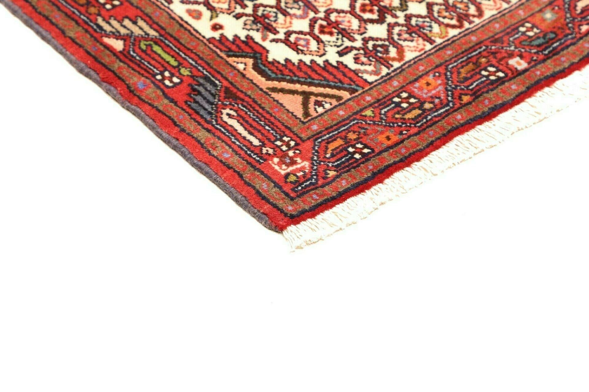 hamadan-teppich-83-x-126cm-handgeknupft-schurwolle-herati-muster-4 Handgeknüpfter Hamadan Herati Perserteppich, 83 × 126 cm, Wolle