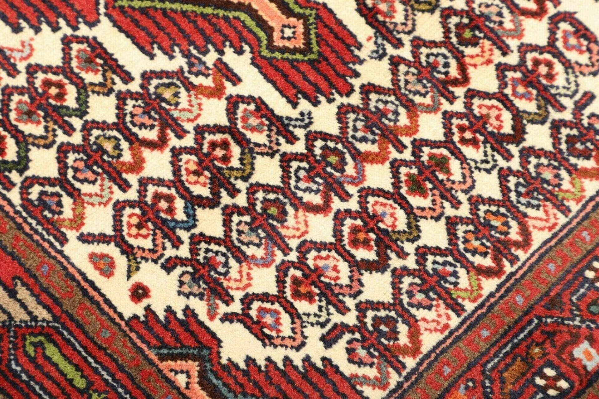 hamadan-teppich-83-x-126cm-handgeknupft-schurwolle-herati-muster-5 Handgeknüpfter Hamadan Herati Perserteppich, 83 × 126 cm, Wolle
