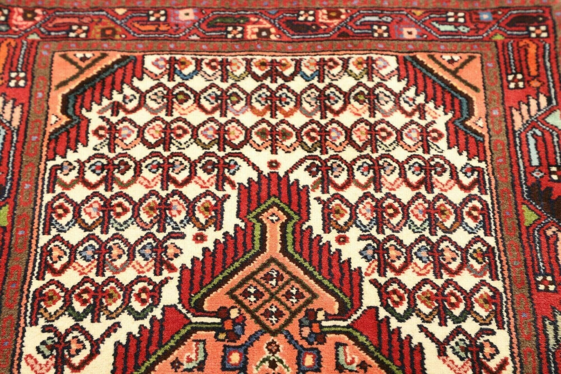 hamadan-teppich-83-x-126cm-handgeknupft-schurwolle-herati-muster-6 Handgeknüpfter Hamadan Herati Perserteppich, 83 × 126 cm, Wolle
