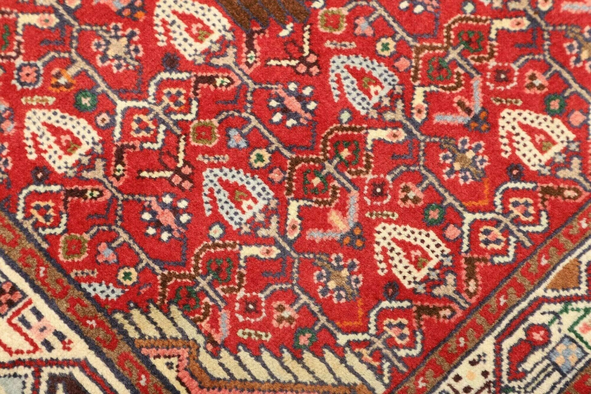 Handgeknüpfter Hamadan Herati Perserteppich, 83 × 129 cm, Wolle