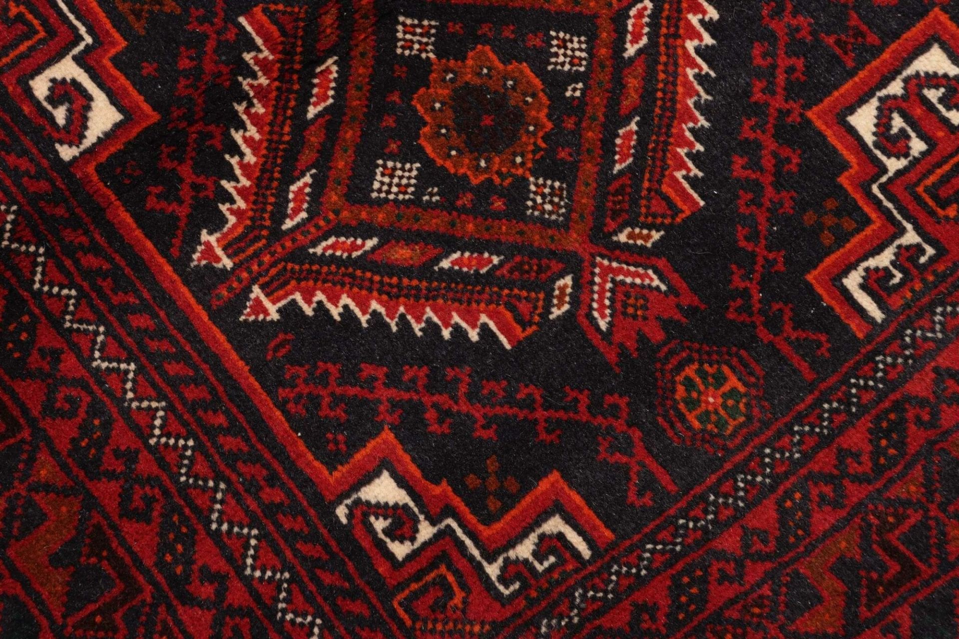 Handgeknüpfter Perserteppich, 113 × 202 cm, Wolle