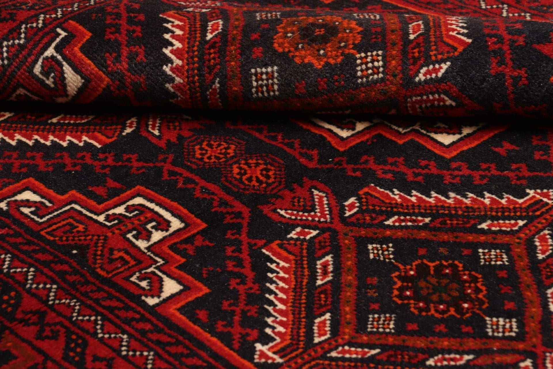 Handgeknüpfter Perserteppich, 113 × 202 cm, Wolle