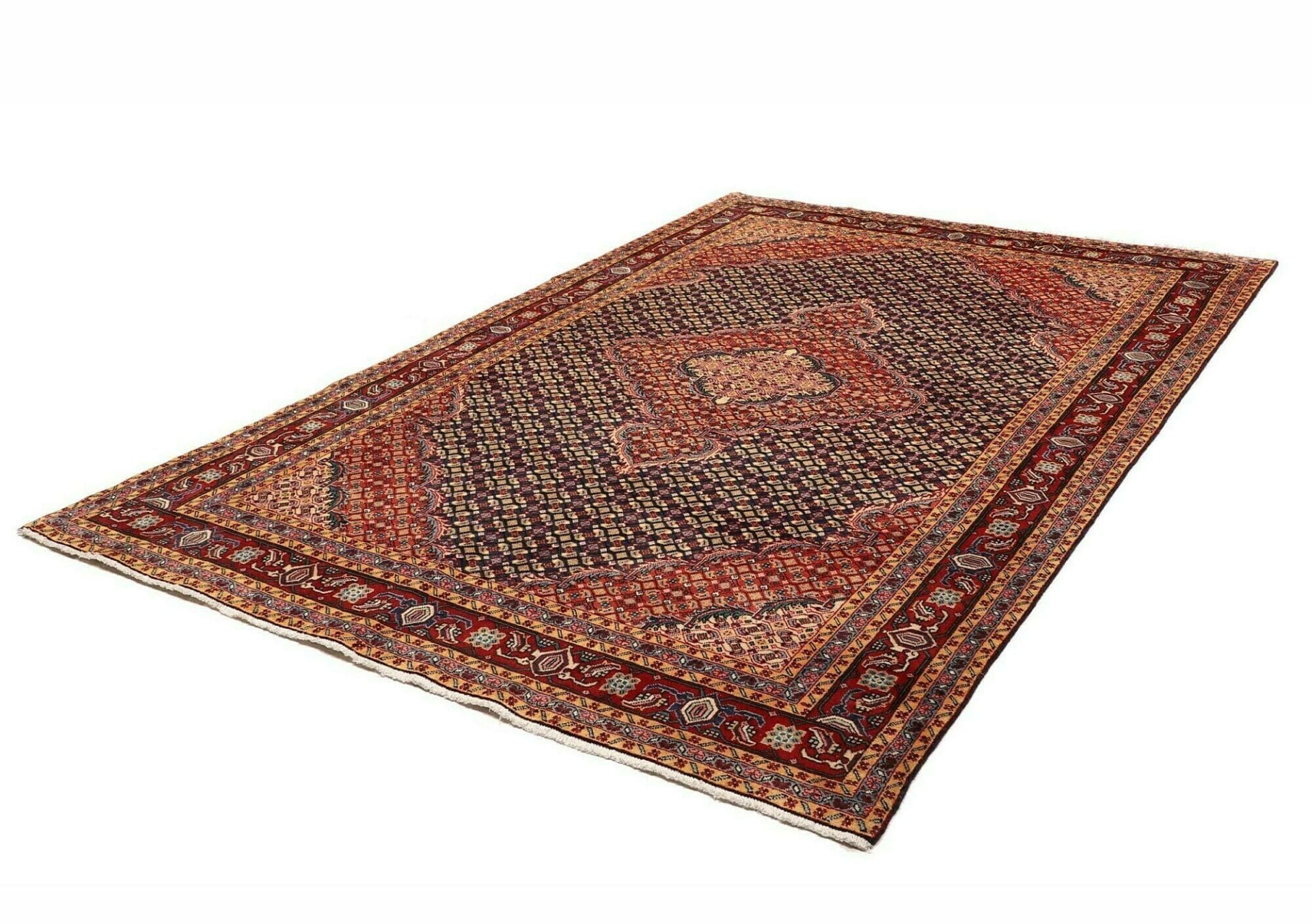 ardebil-teppich-198-x-275cm-handgeknupft-schurwolle-orientalisch-1 Handgeknüpfter Ardebil Perserteppich 198 × 275 cm