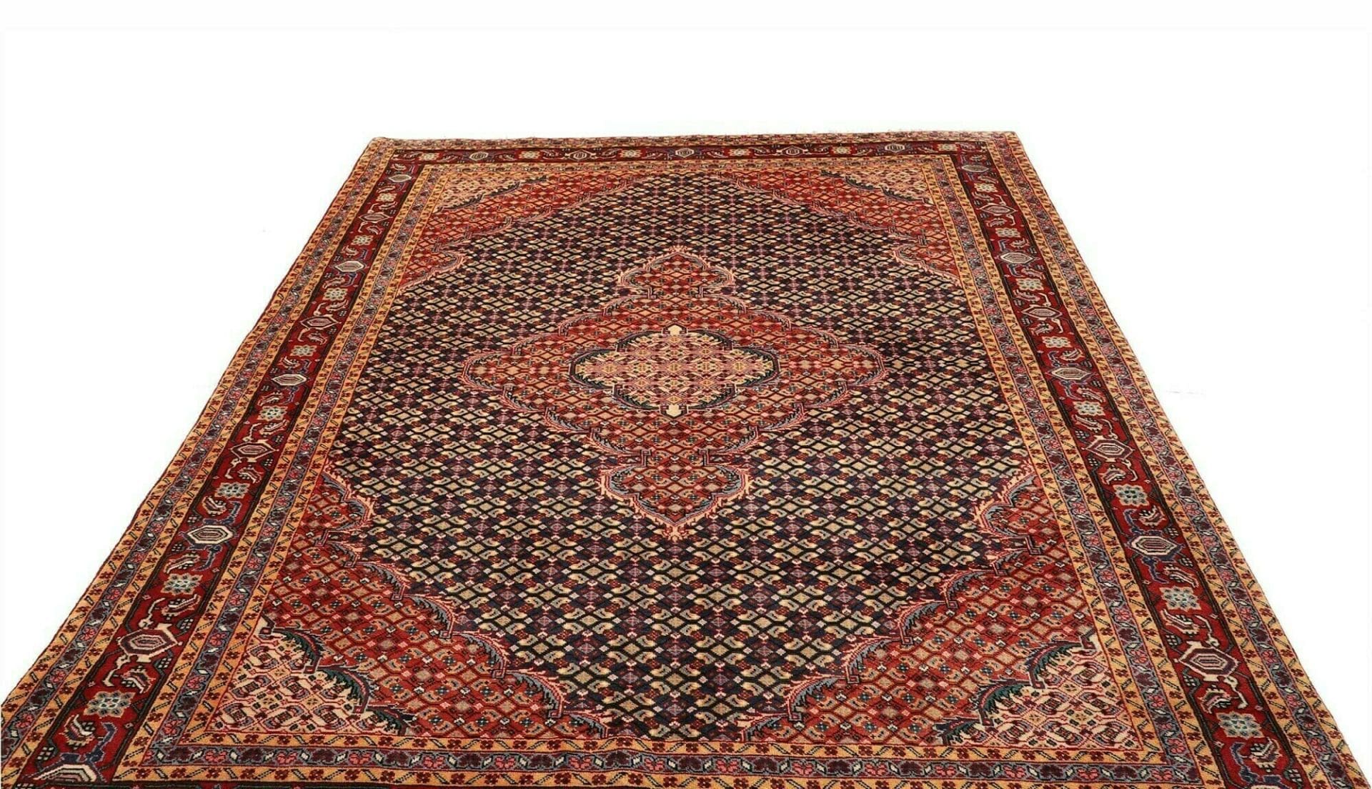 ardebil-teppich-198-x-275cm-handgeknupft-schurwolle-orientalisch-3 Handgeknüpfter Ardebil Perserteppich 198 × 275 cm