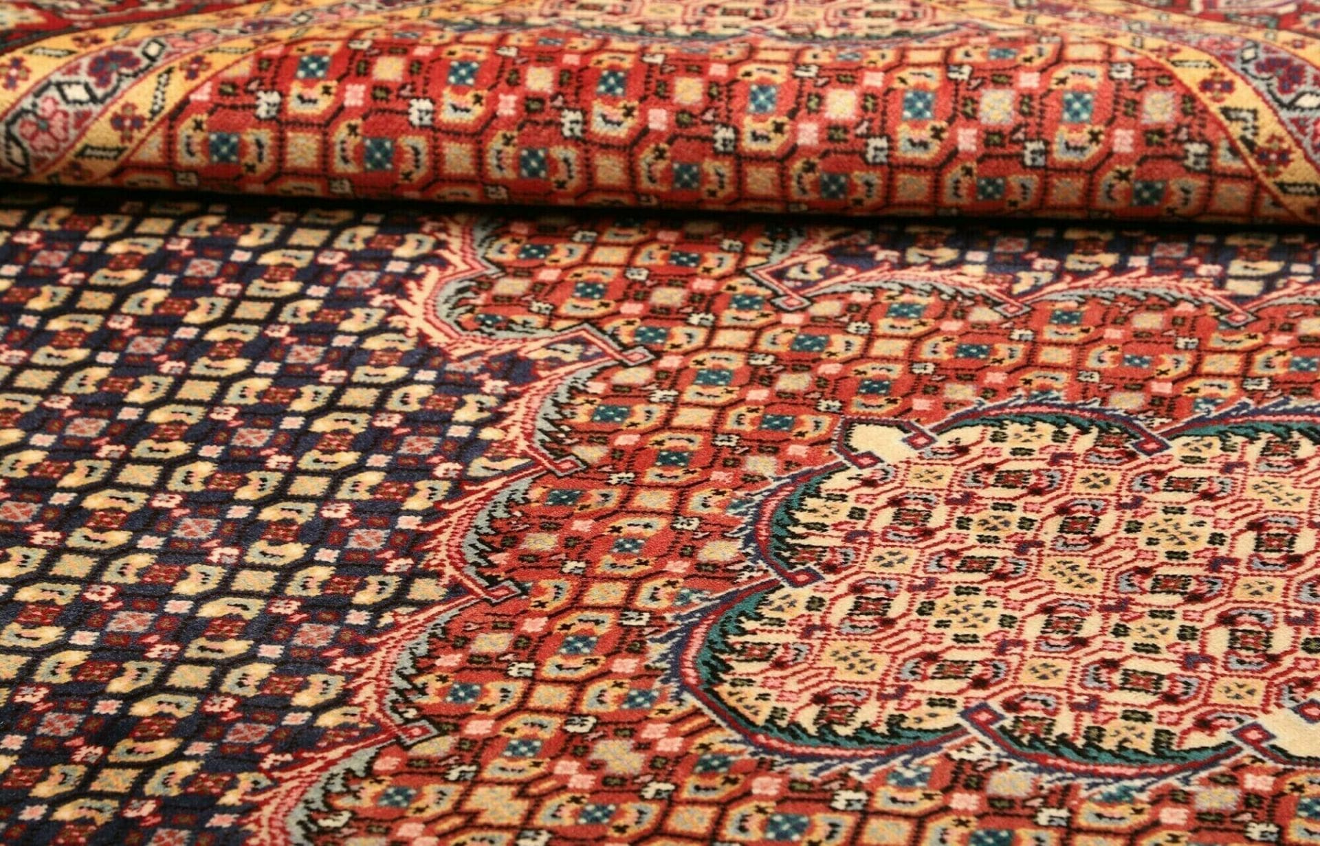 ardebil-teppich-198-x-275cm-handgeknupft-schurwolle-orientalisch-9 Handgeknüpfter Ardebil Perserteppich 198 × 275 cm