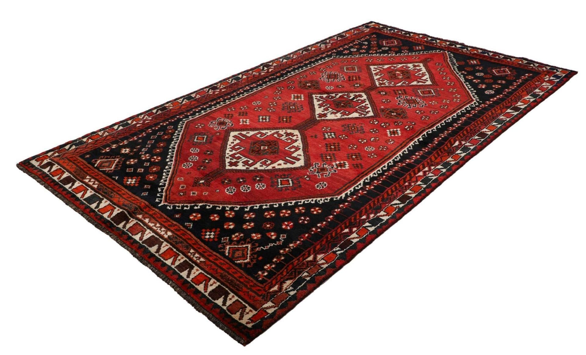 Shiraz Perserteppich 163 × 279 cm aus Wolle, handgeknüpft