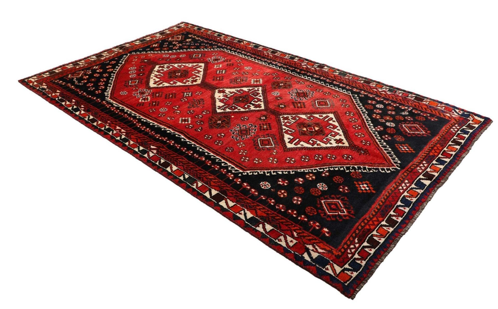 Shiraz Perserteppich 163 × 279 cm aus Wolle, handgeknüpft