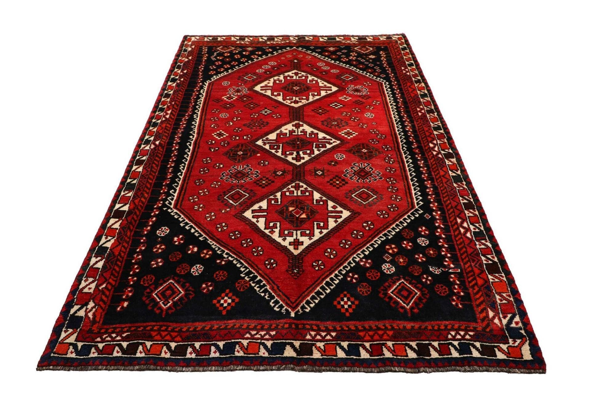 Shiraz Perserteppich 163 × 279 cm aus Wolle, handgeknüpft