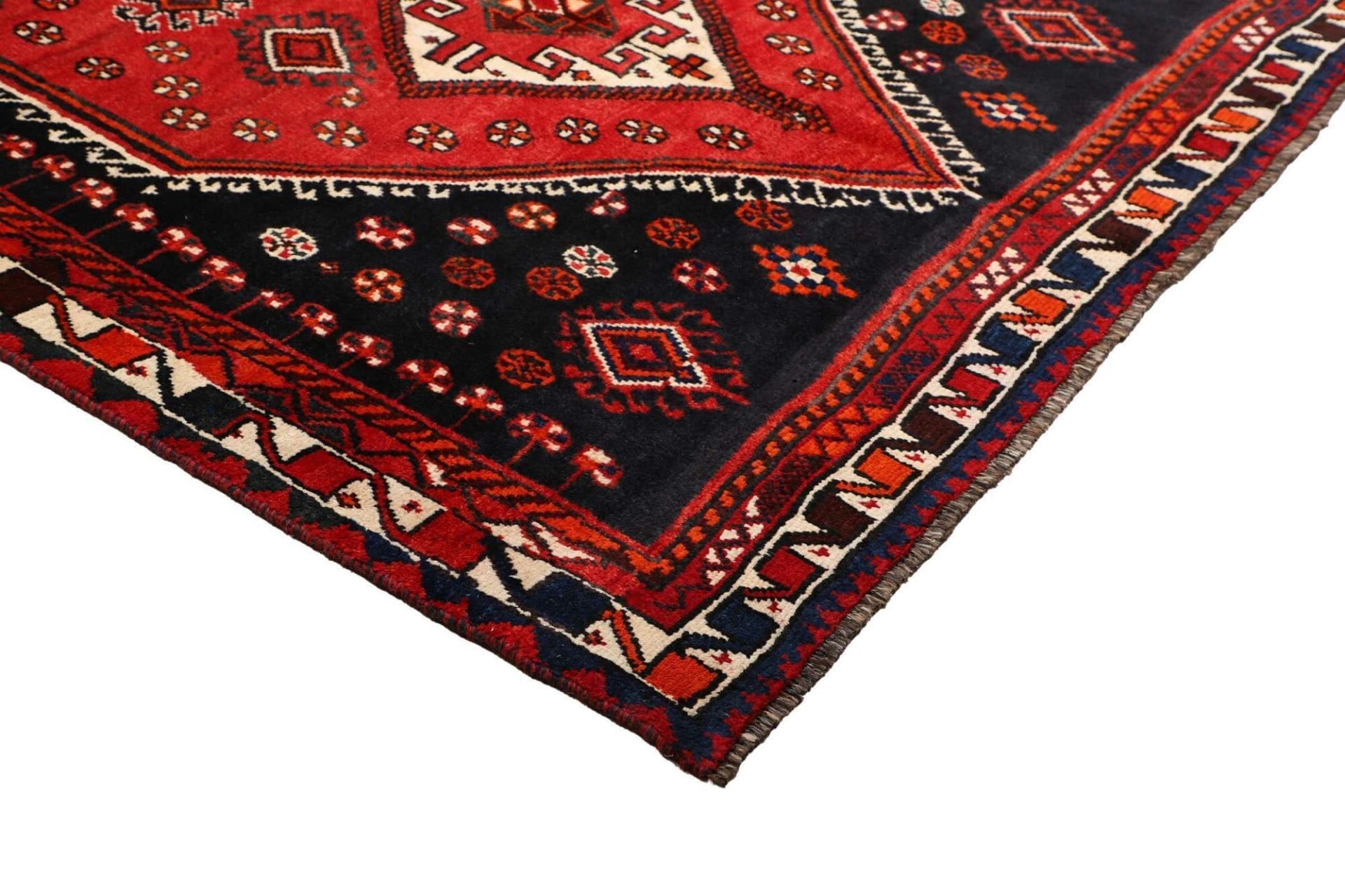 Shiraz Perserteppich 163 × 279 cm aus Wolle, handgeknüpft