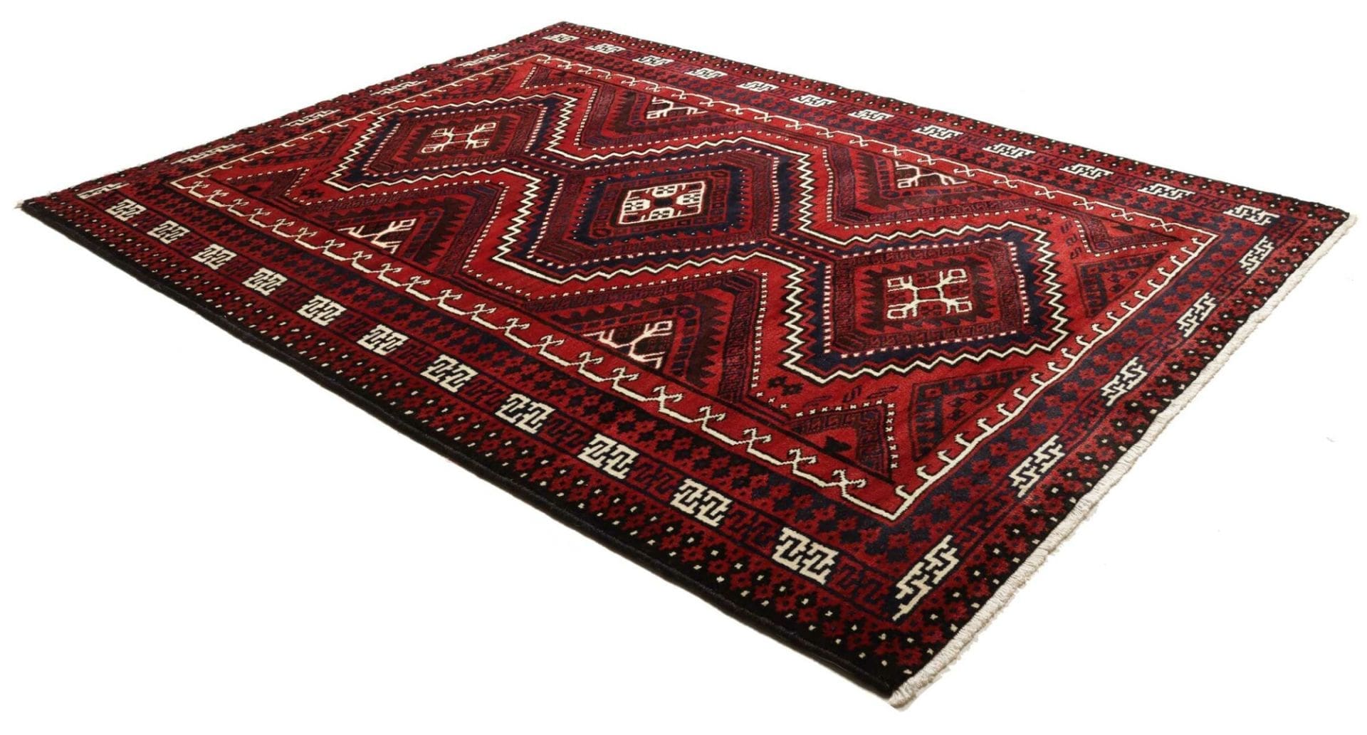lori-orientteppich-228-x-305-cm-geometrisches-muster-handgeknupft-3 Handgeknüpfter Loribaft Perserteppich, 228 × 305 cm, Wolle