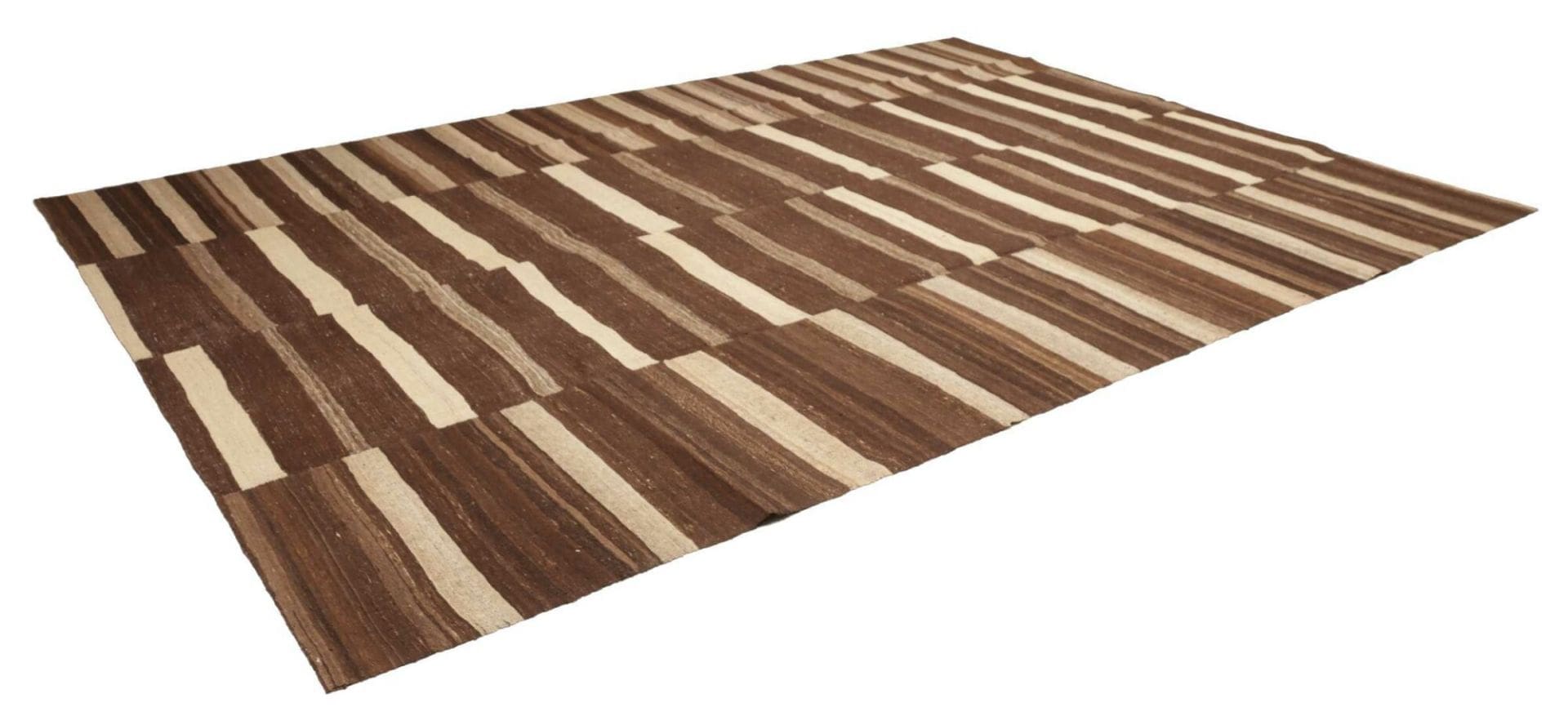 kelim-teppich-274-x-377cm-rustikales-design-handgewebt-1 Kelim Perserteppich 274 × 377 cm aus Wolle, handgewebt