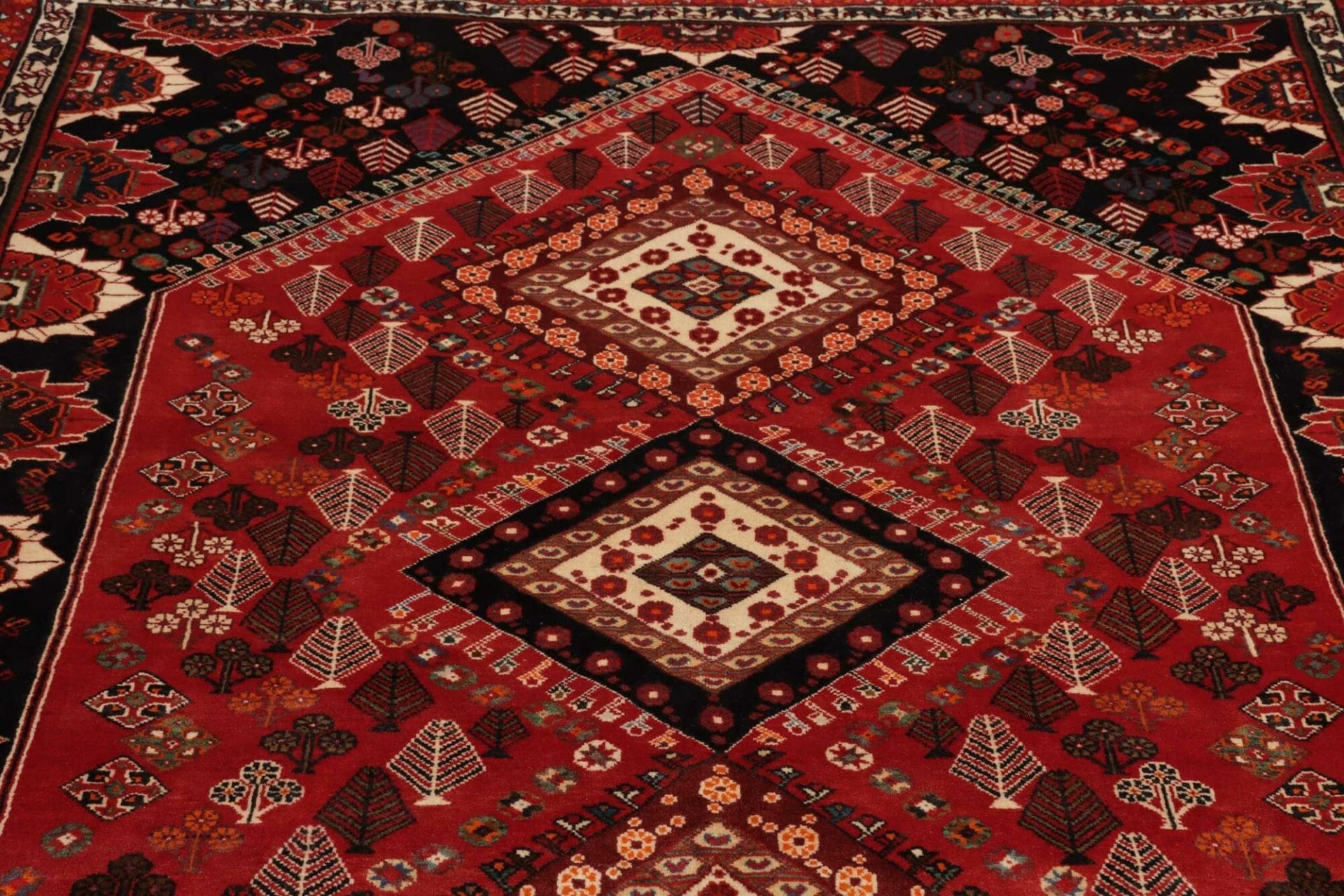 Handgeknüpfter Shiraz Perserteppich, 179 × 270 cm, Wolle