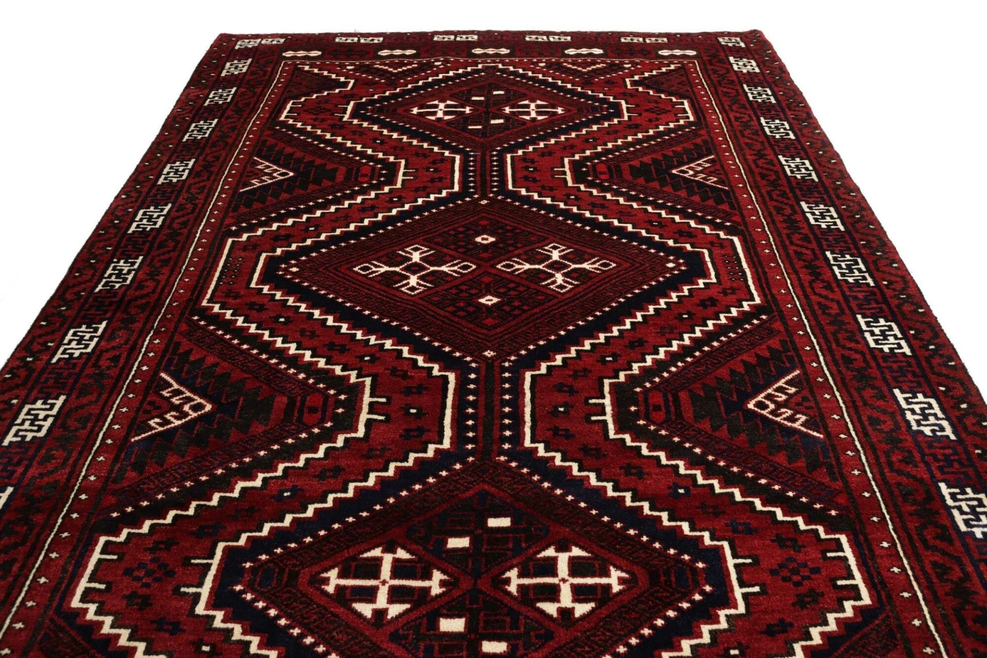 lori-teppich-228-x-320cm-geometrisch-schurwolle-handgeknupft-4 Handgeknüpfter Loribaft Perserteppich, 228 × 320 cm, Wolle
