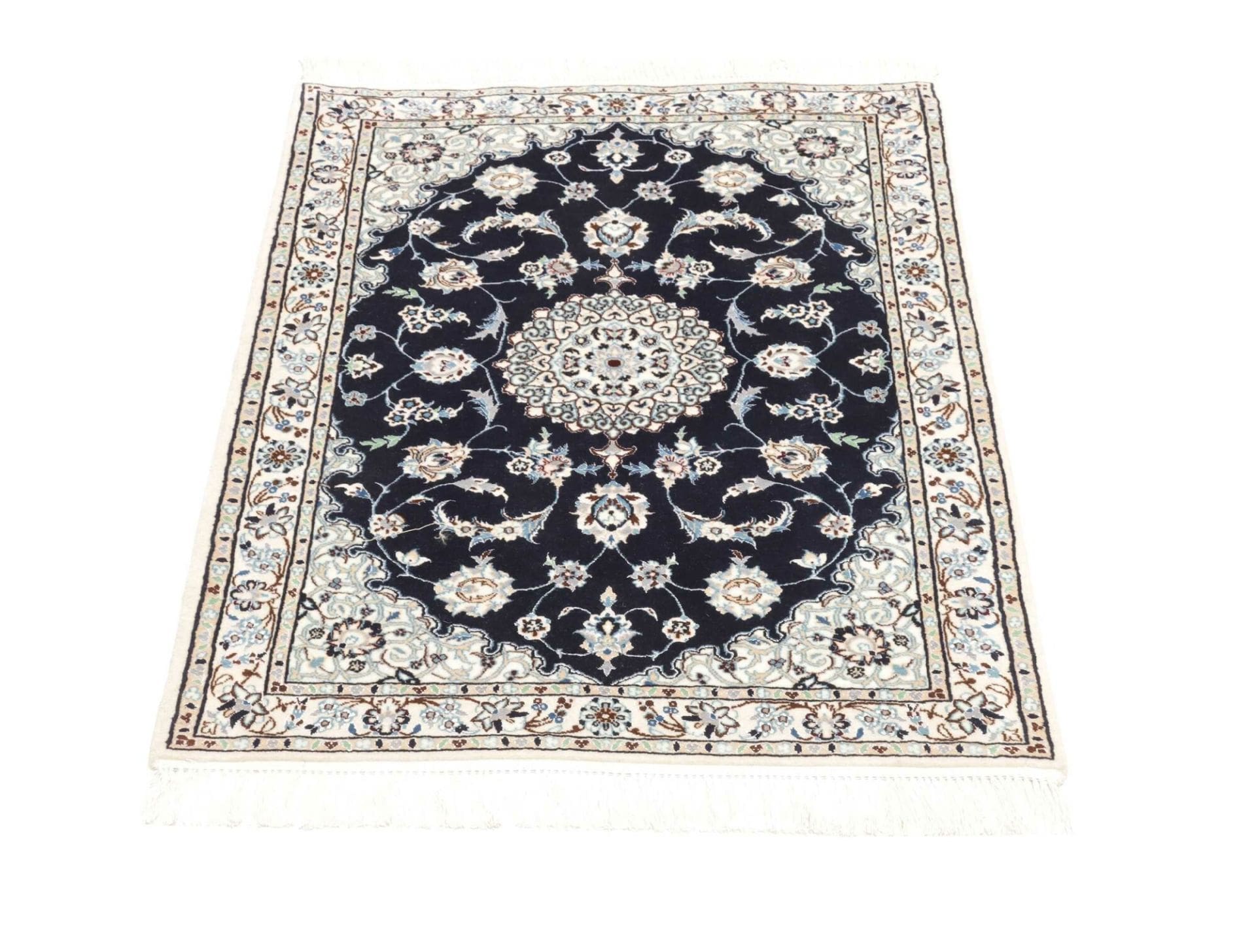 Handgeknüpfter Nain Perserteppich, 83 × 108 cm, Wolle
