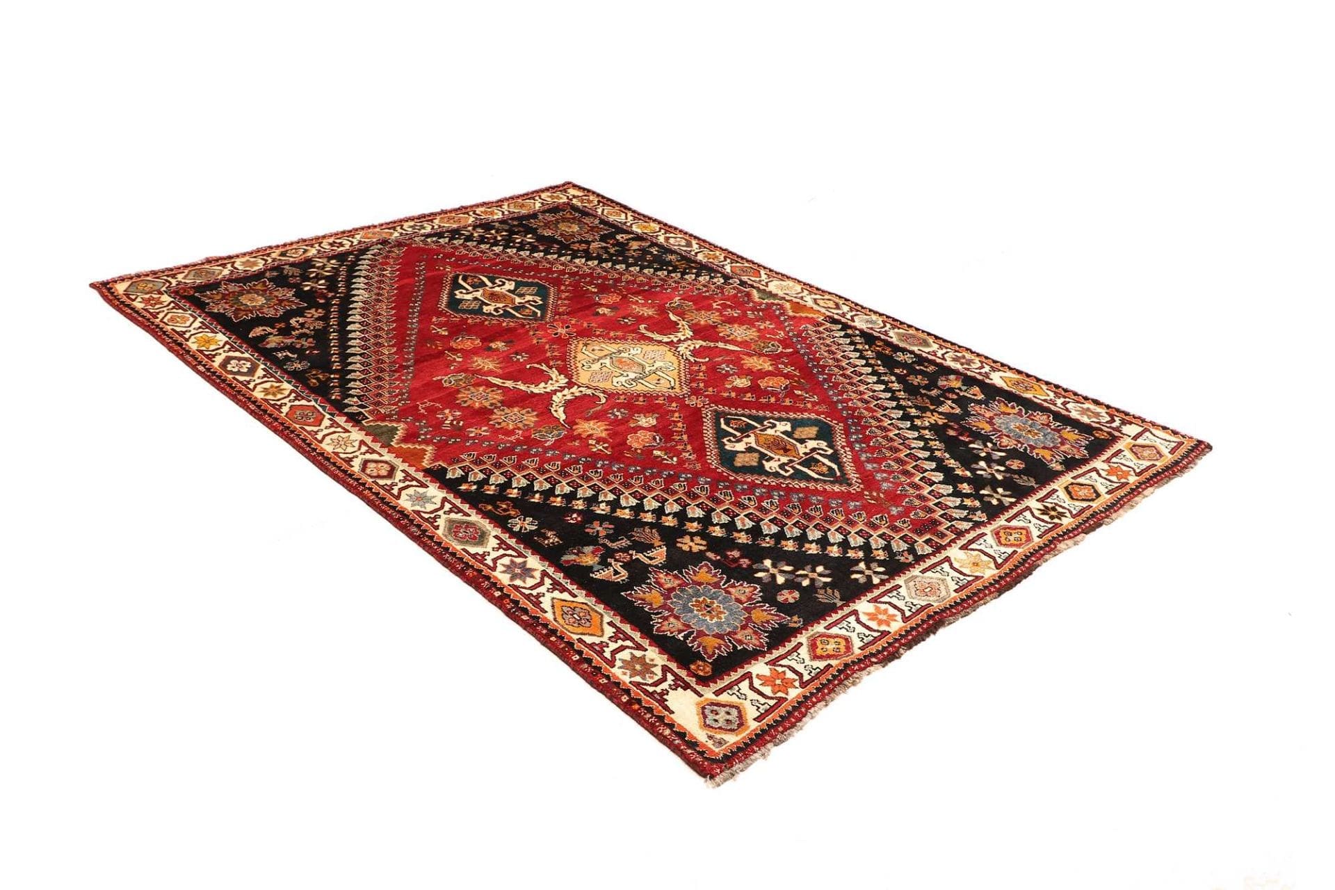 Shiraz Perserteppich aus Iran, 186 × 260 cm