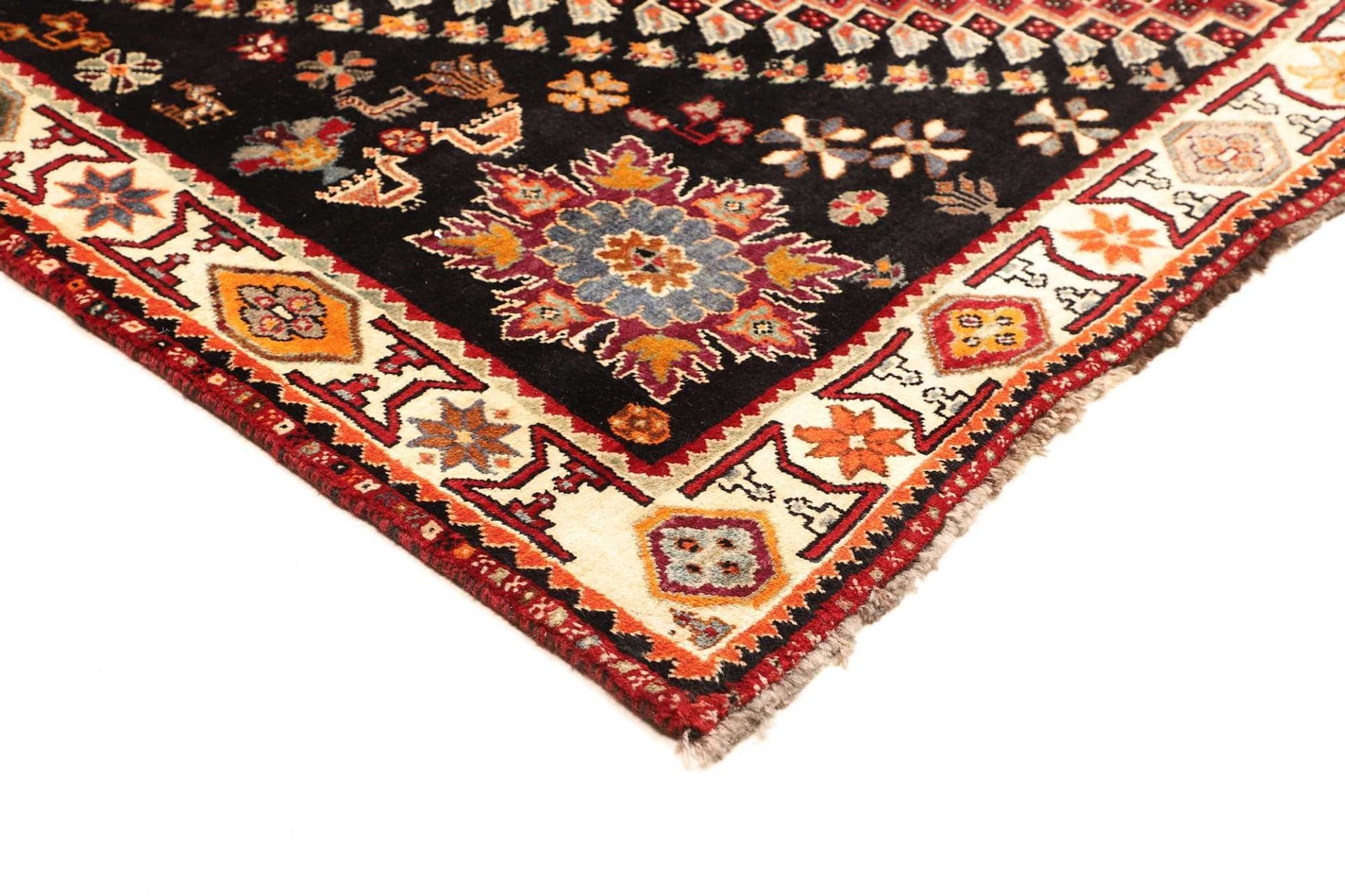 Shiraz Perserteppich aus Iran, 186 × 260 cm