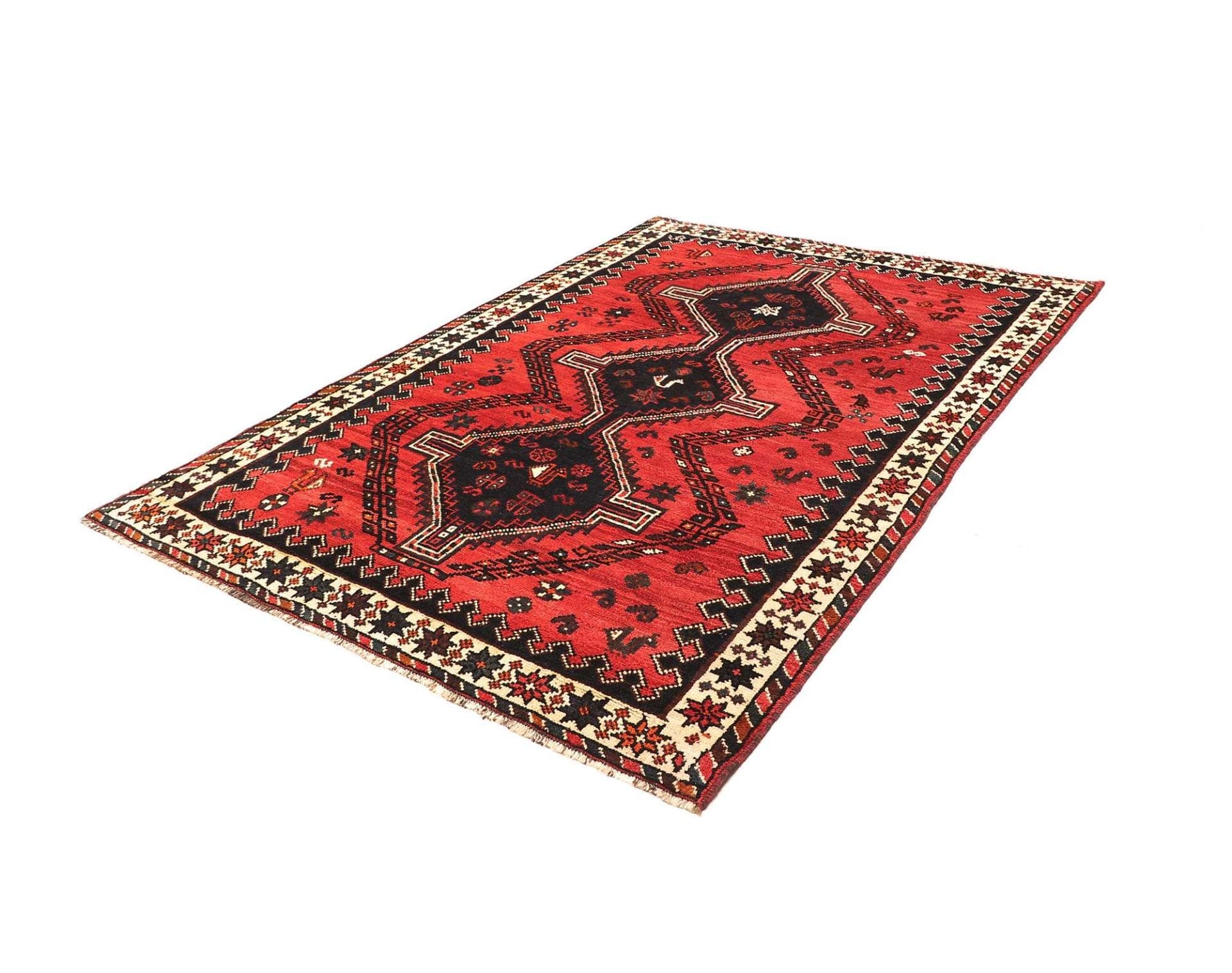 shiraz-teppich-178-x-252cm-wolle-geometrisches-muster-handgeknupft-1 Shiraz Perserteppich 178 × 252 cm aus Wolle, handgeknüpft