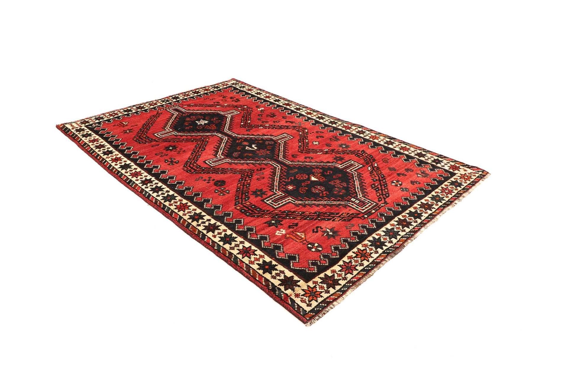 shiraz-teppich-178-x-252cm-wolle-geometrisches-muster-handgeknupft-2 Shiraz Perserteppich 178 × 252 cm aus Wolle, handgeknüpft