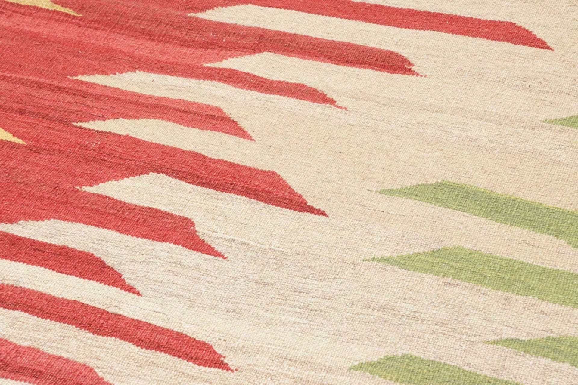 Handgewebter Kelim Perserteppich, 187 × 274 cm, Wolle