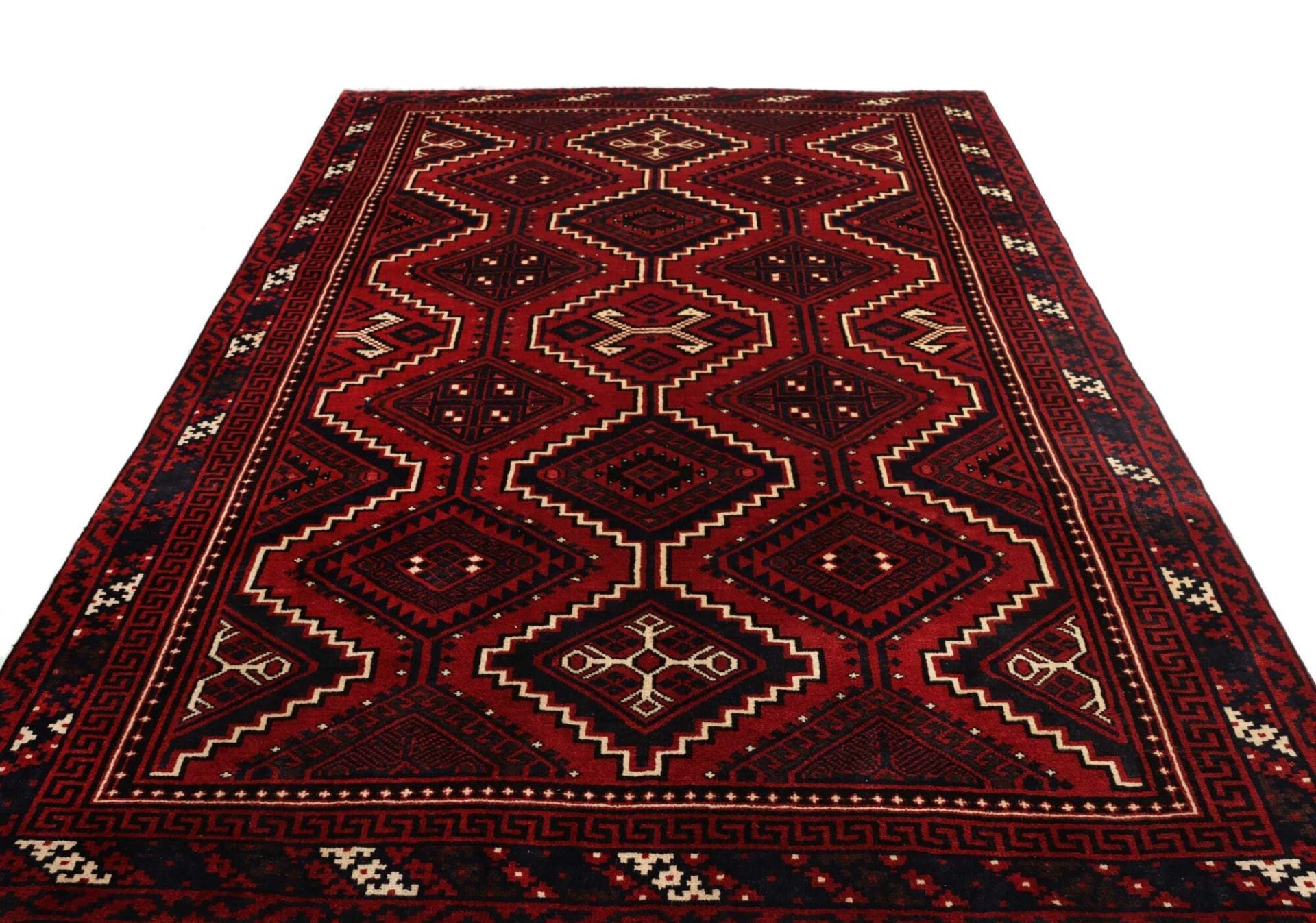 lori-orientteppich-228-x-315-cm-mit-geometrischen-mustern-handgeknupft-3 Loribaft Perserteppich aus Iran, 228 × 315 cm