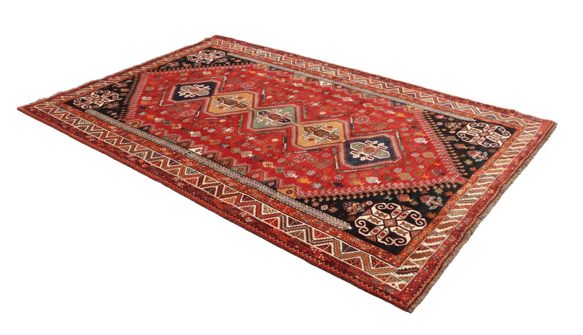 shiraz-teppich-181-x-270cm-handgeknupft-aus-schurwolle-2 Shiraz Perserteppich aus Iran, 181 × 270 cm