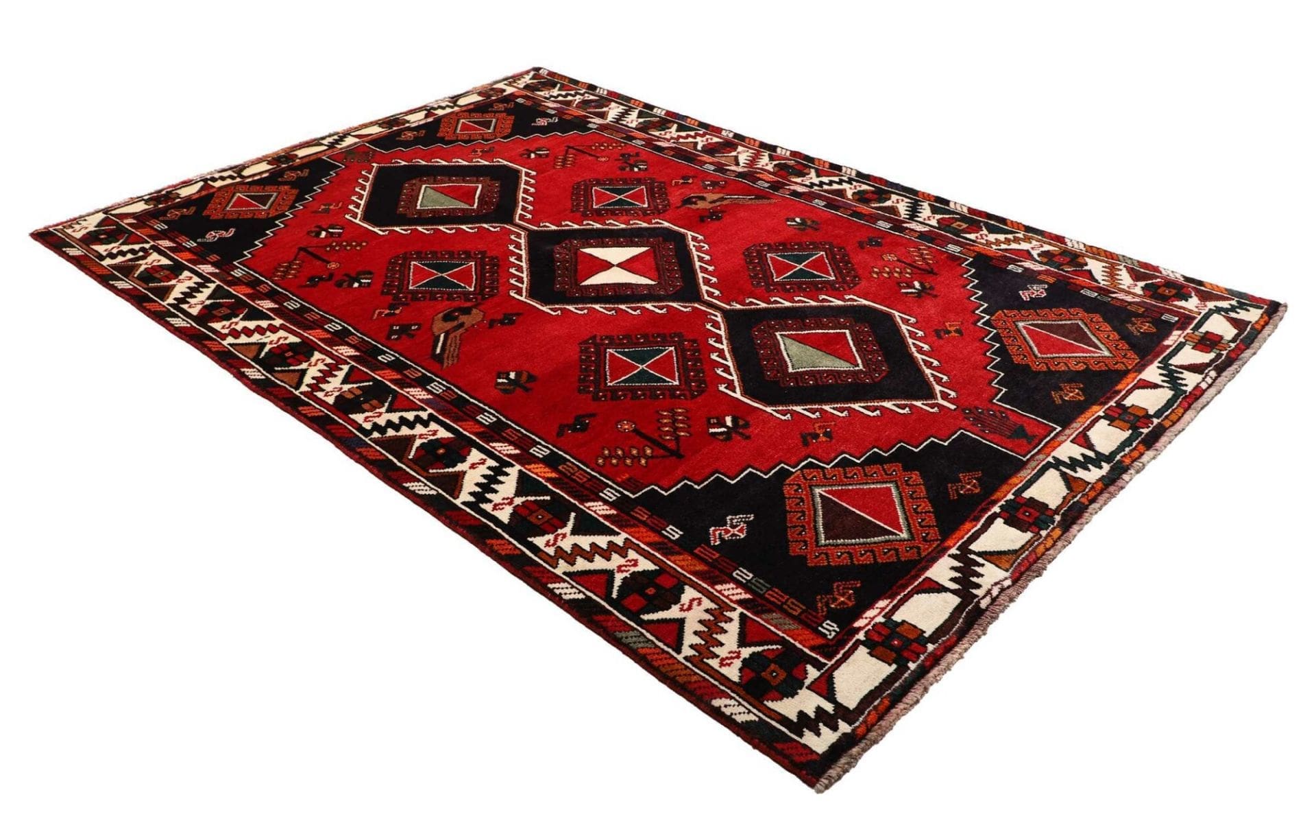 shiraz-orientteppich-178-x-253-cm-handgeknupft-aus-wolle-2 Shiraz Perserteppich 178 × 253 cm aus Wolle, handgeknüpft