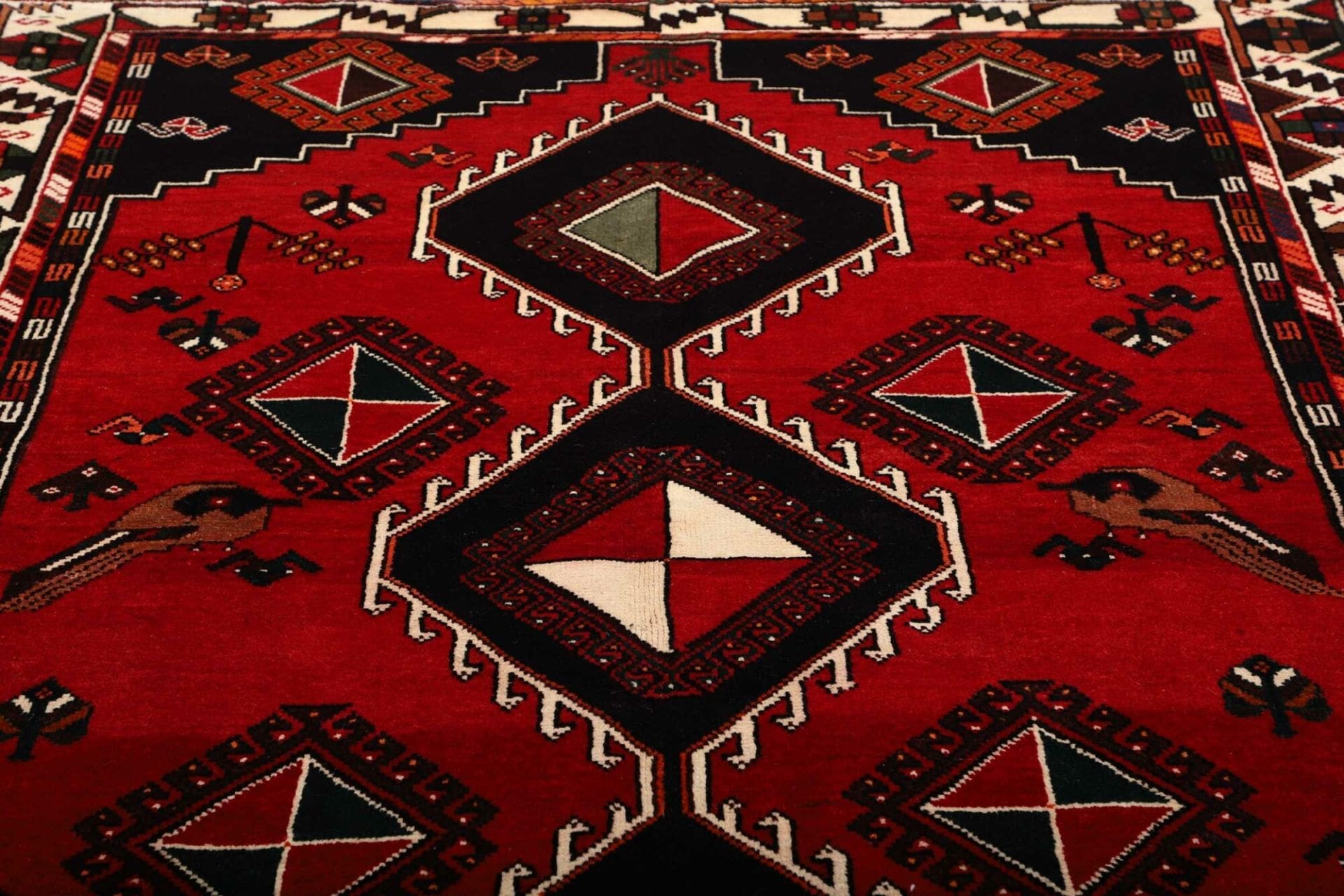 shiraz-orientteppich-178-x-253-cm-handgeknupft-aus-wolle-7 Shiraz Perserteppich 178 × 253 cm aus Wolle, handgeknüpft
