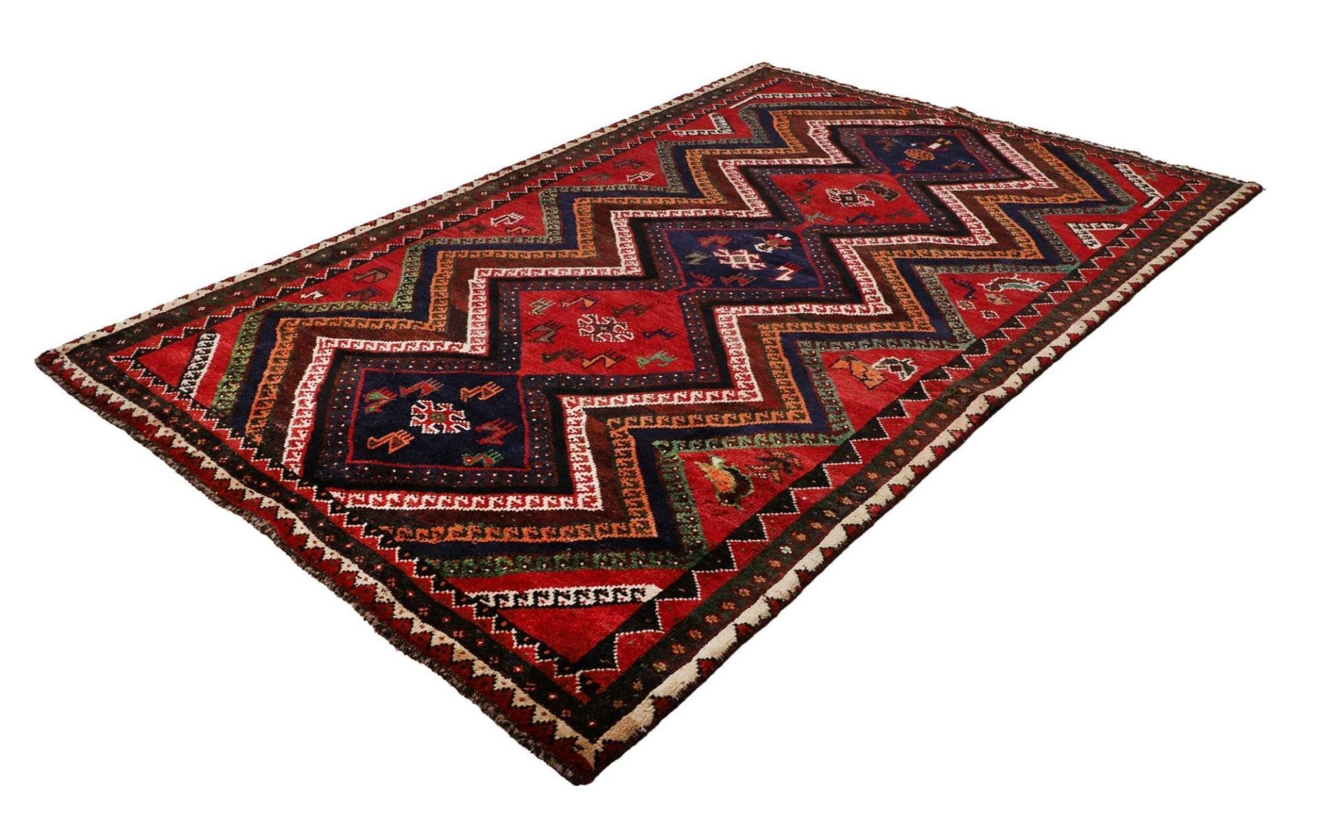 Shiraz Perserteppich aus Iran, 180 × 263 cm