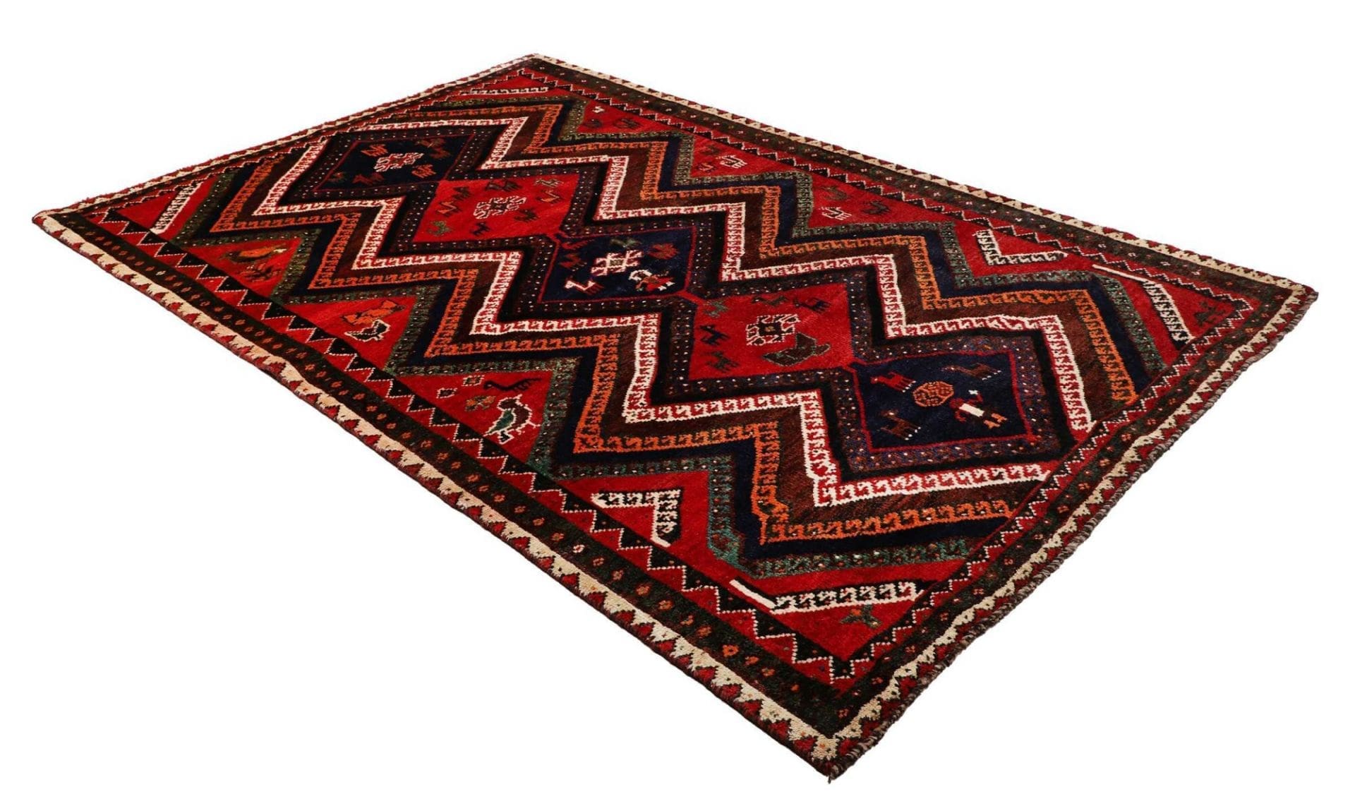Shiraz Perserteppich aus Iran, 180 × 263 cm