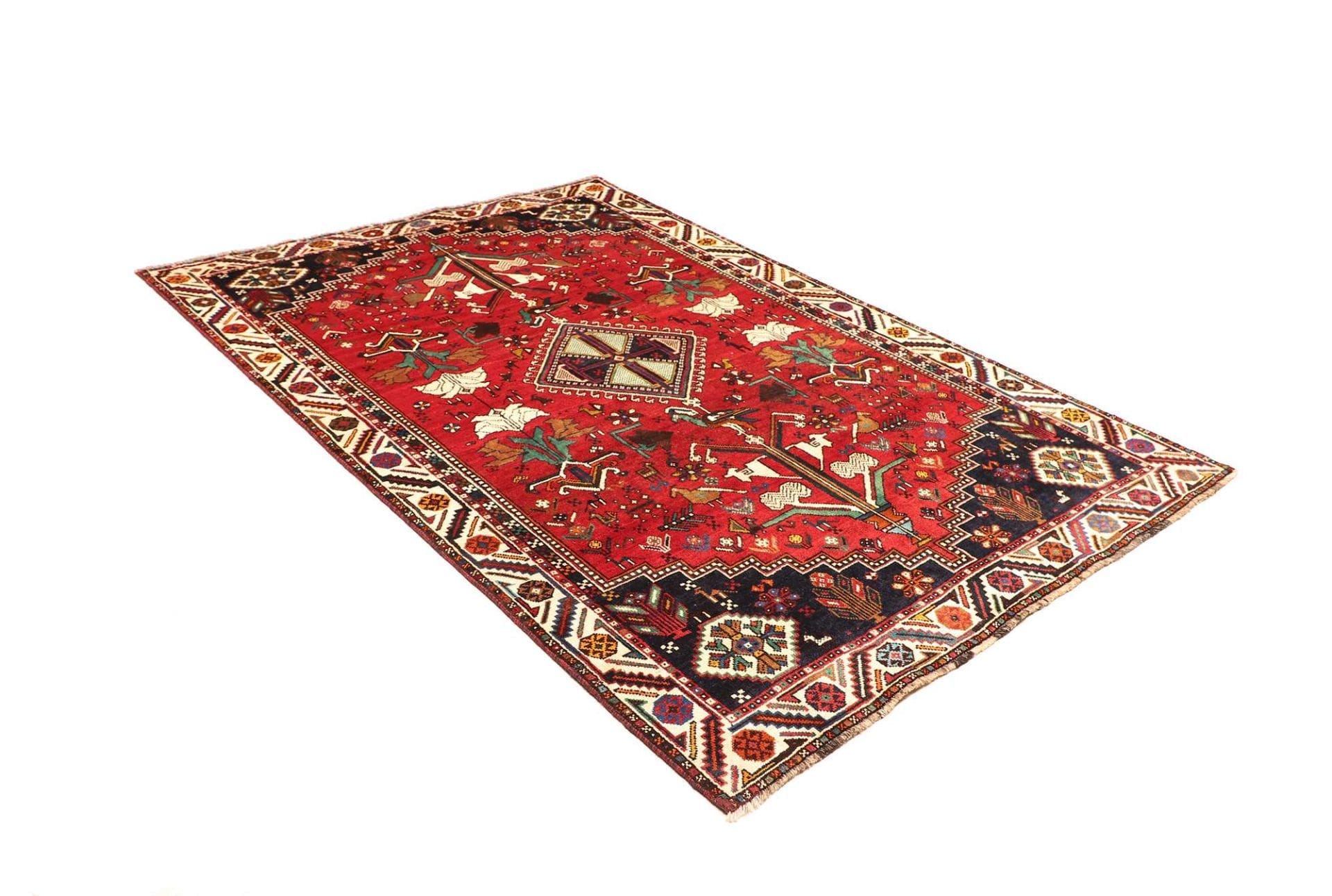 shiraz-teppich-178-x-260-cm-handgeknupft-aus-schurwolle-2 Handgeknüpfter Shiraz Perserteppich 178 × 260 cm