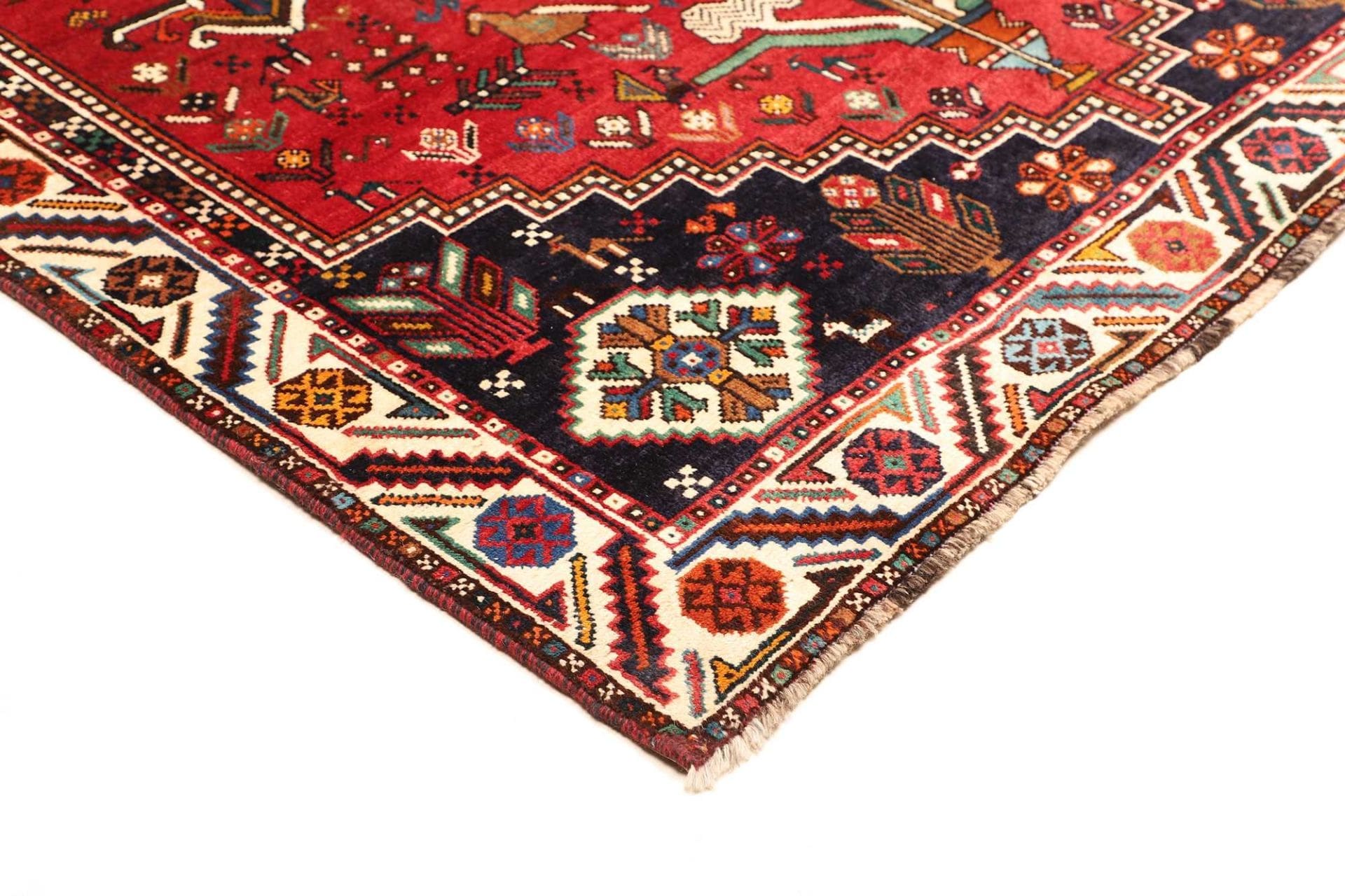 shiraz-teppich-178-x-260-cm-handgeknupft-aus-schurwolle-4 Handgeknüpfter Shiraz Perserteppich 178 × 260 cm