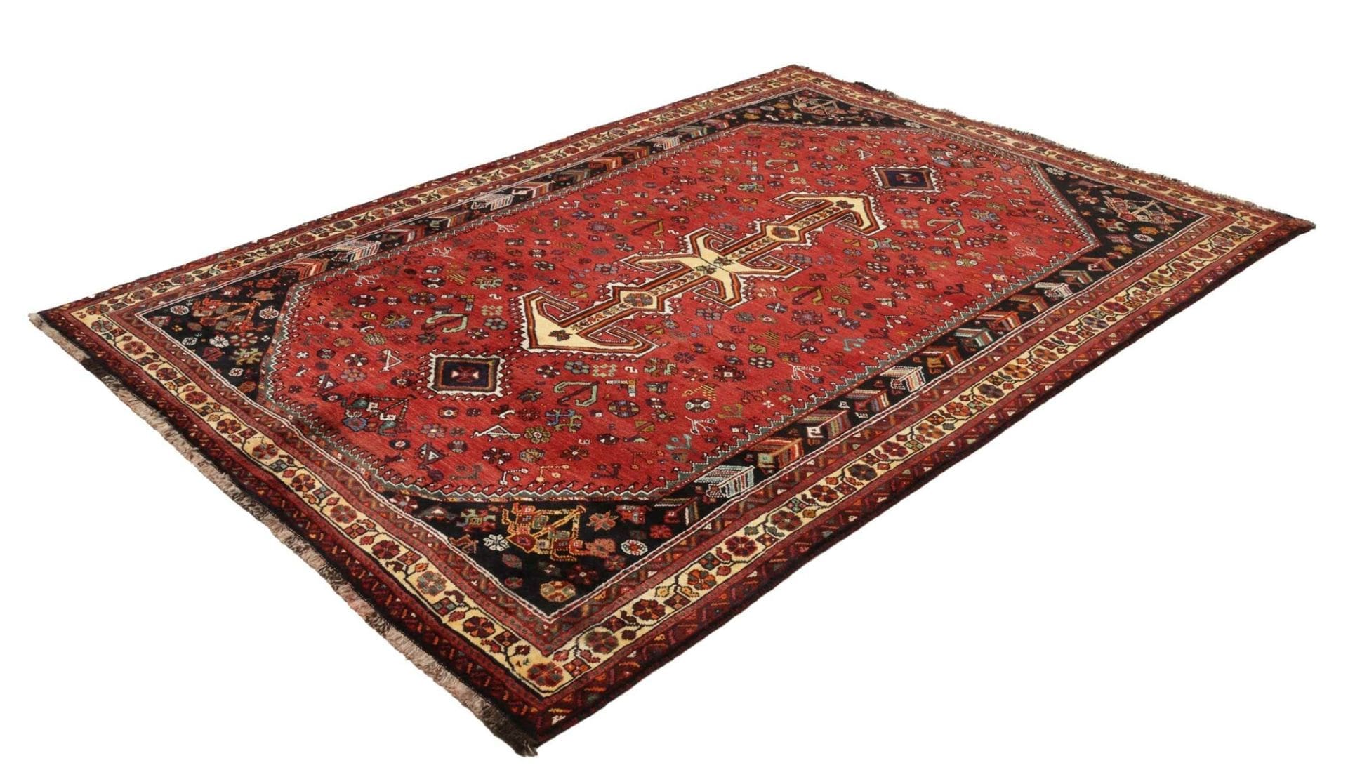 orientteppich-shiraz-180-x-250cm-handgeknupft-wolle-auf-wolle-1 Shiraz Perserteppich aus Iran, 180 × 250 cm