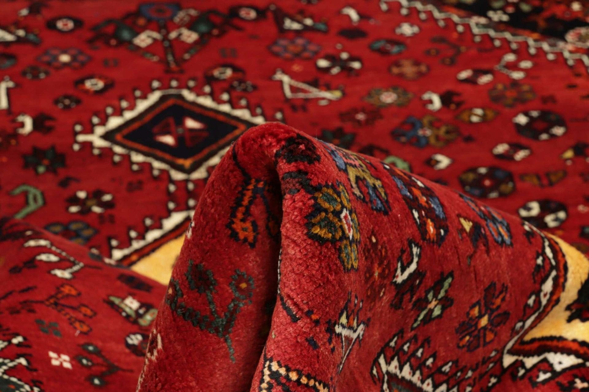 orientteppich-shiraz-180-x-250cm-handgeknupft-wolle-auf-wolle-8 Shiraz Perserteppich aus Iran, 180 × 250 cm