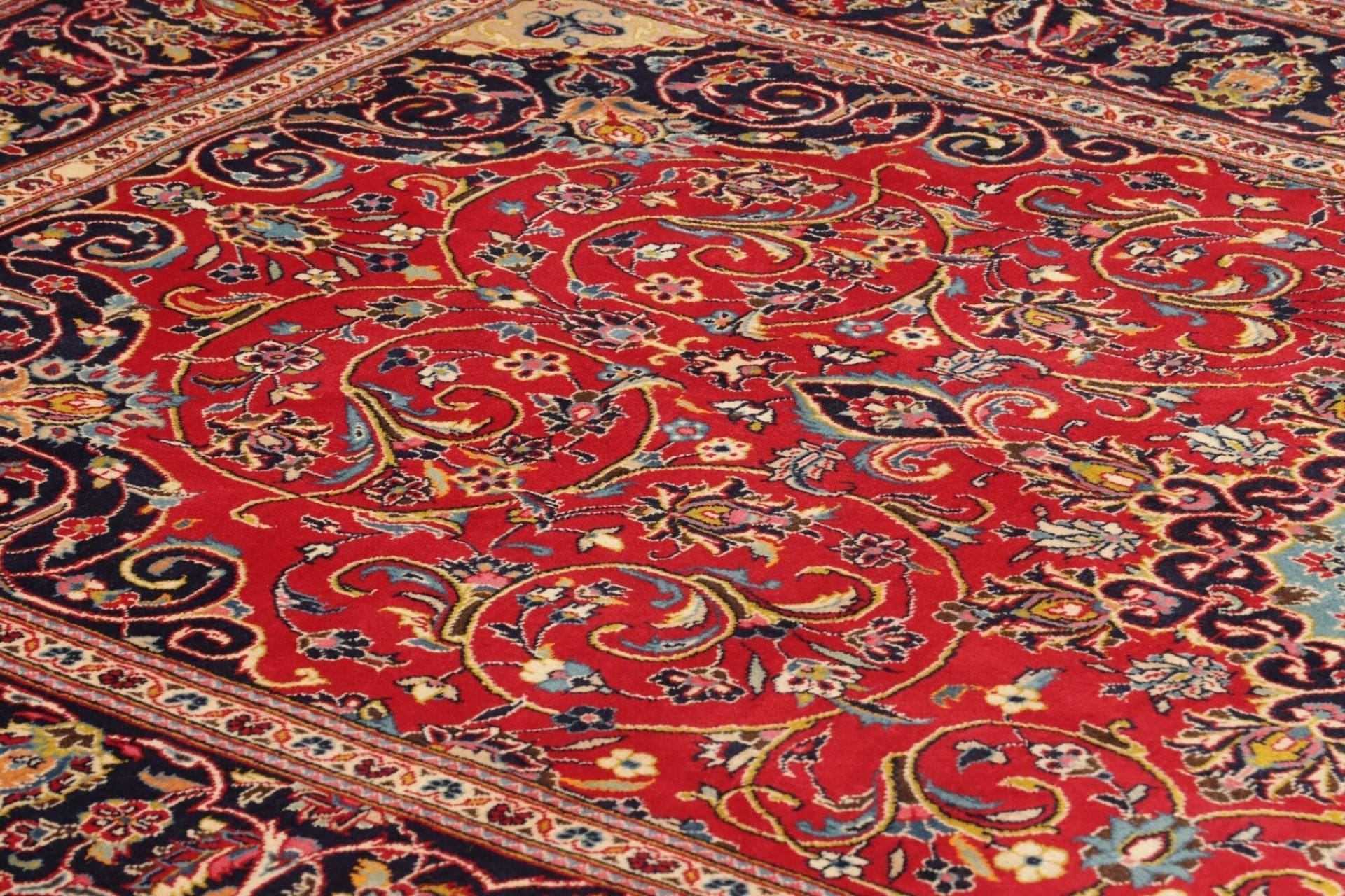 Handgeknüpfter Kashan Perserteppich, 199 × 327 cm, Wolle