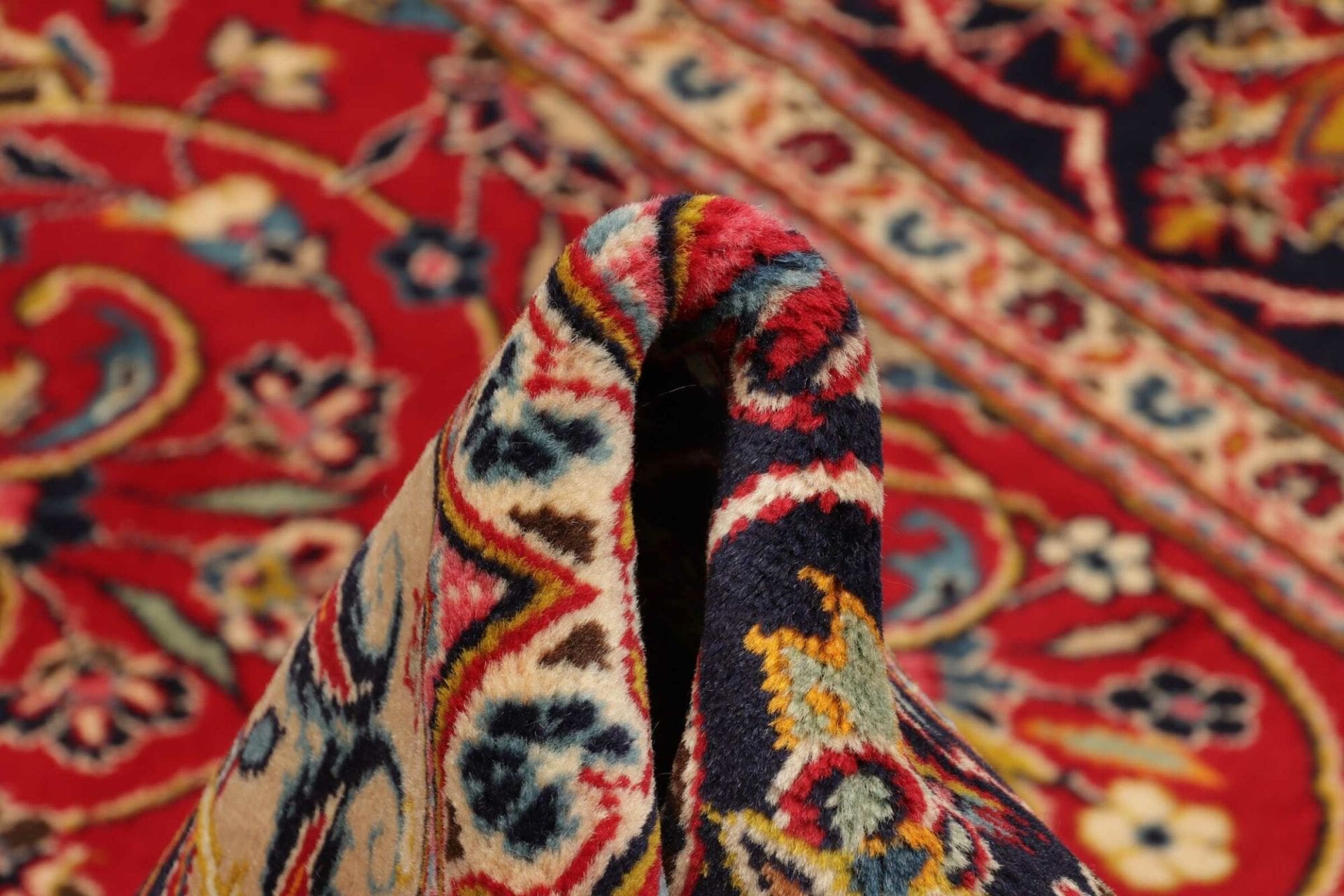 Handgeknüpfter Kashan Perserteppich, 199 × 327 cm, Wolle