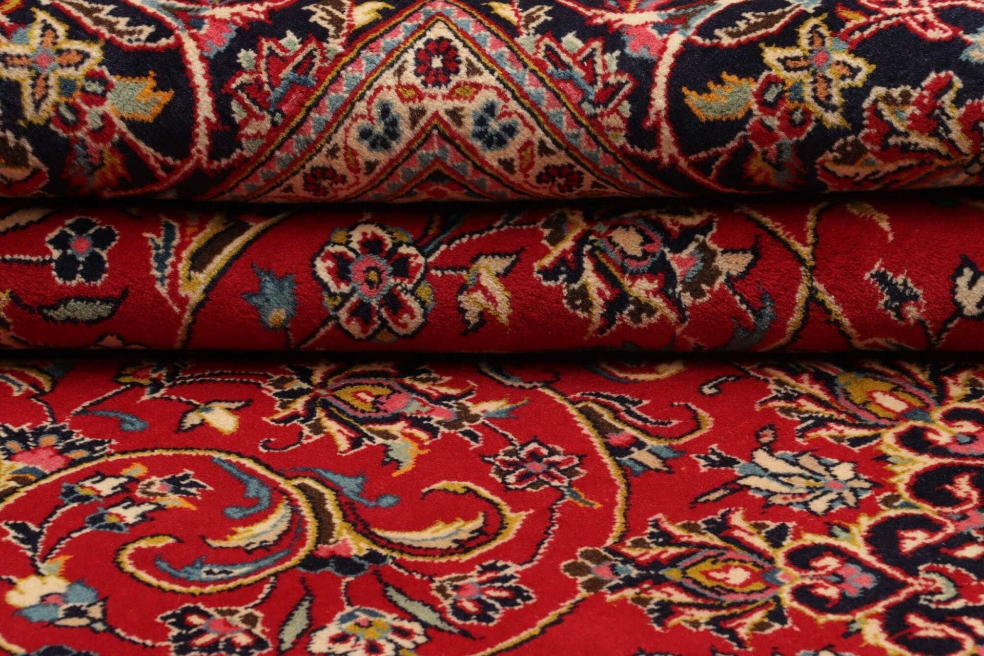 Handgeknüpfter Kashan Perserteppich, 199 × 327 cm, Wolle