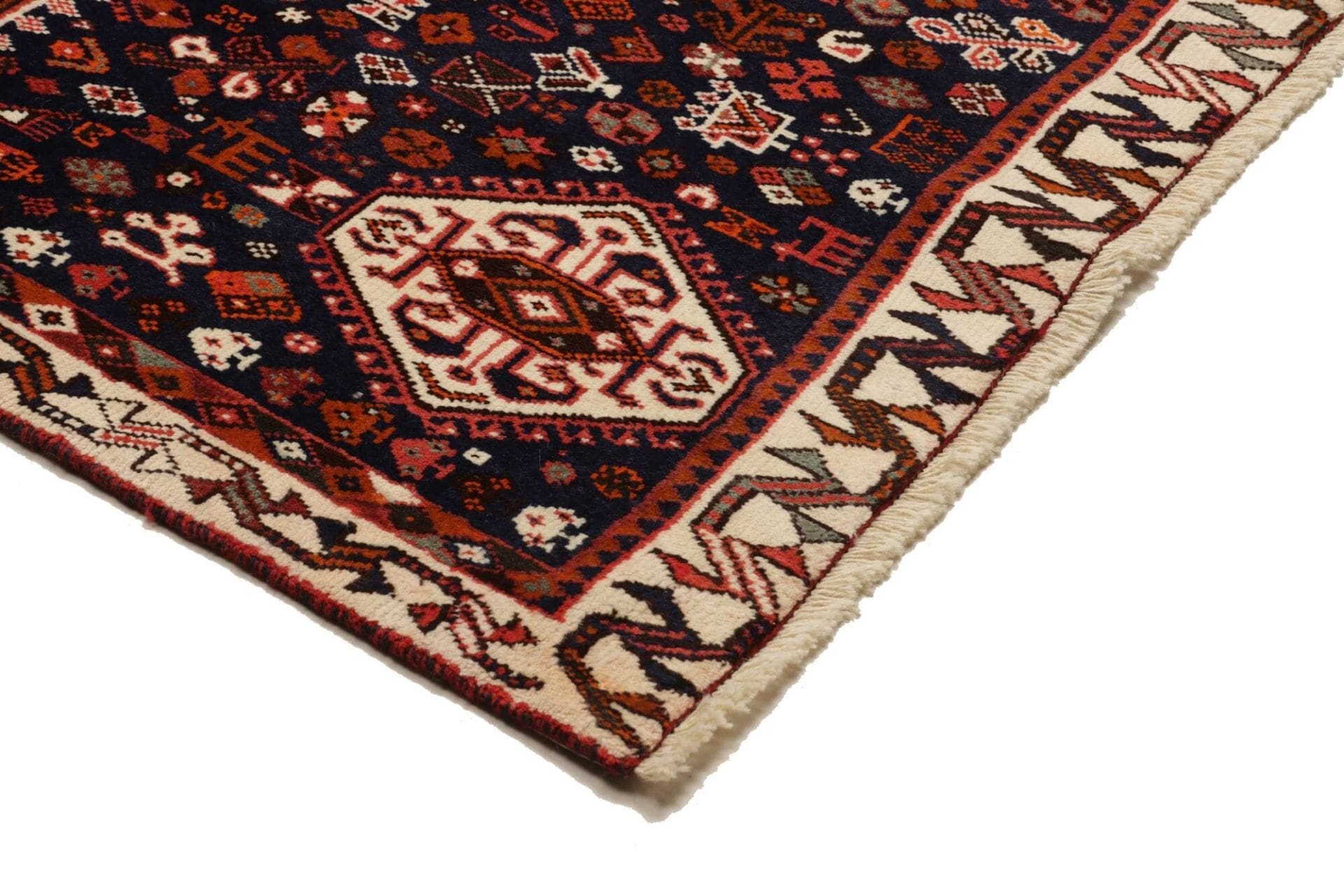 shiraz-teppich-175-x-285-cm-wolle-handgeknupft-geometrisches-muster-4 Shiraz Perserteppich aus Iran, 175 × 285 cm