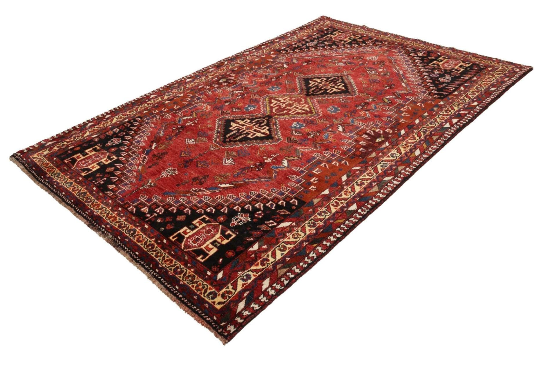Shiraz Perserteppich 180 × 270 cm aus Wolle, handgeknüpft