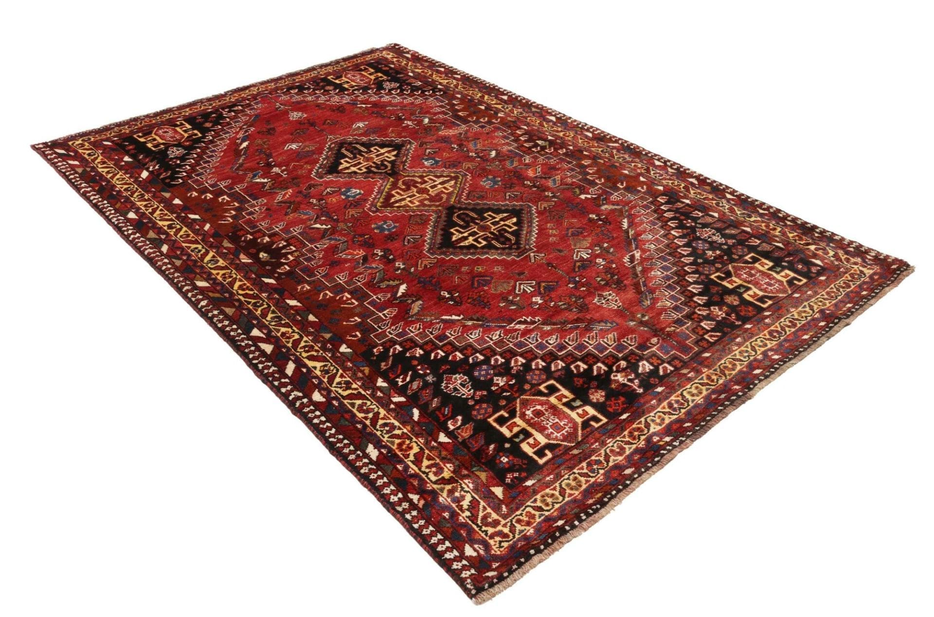 Shiraz Perserteppich 180 × 270 cm aus Wolle, handgeknüpft