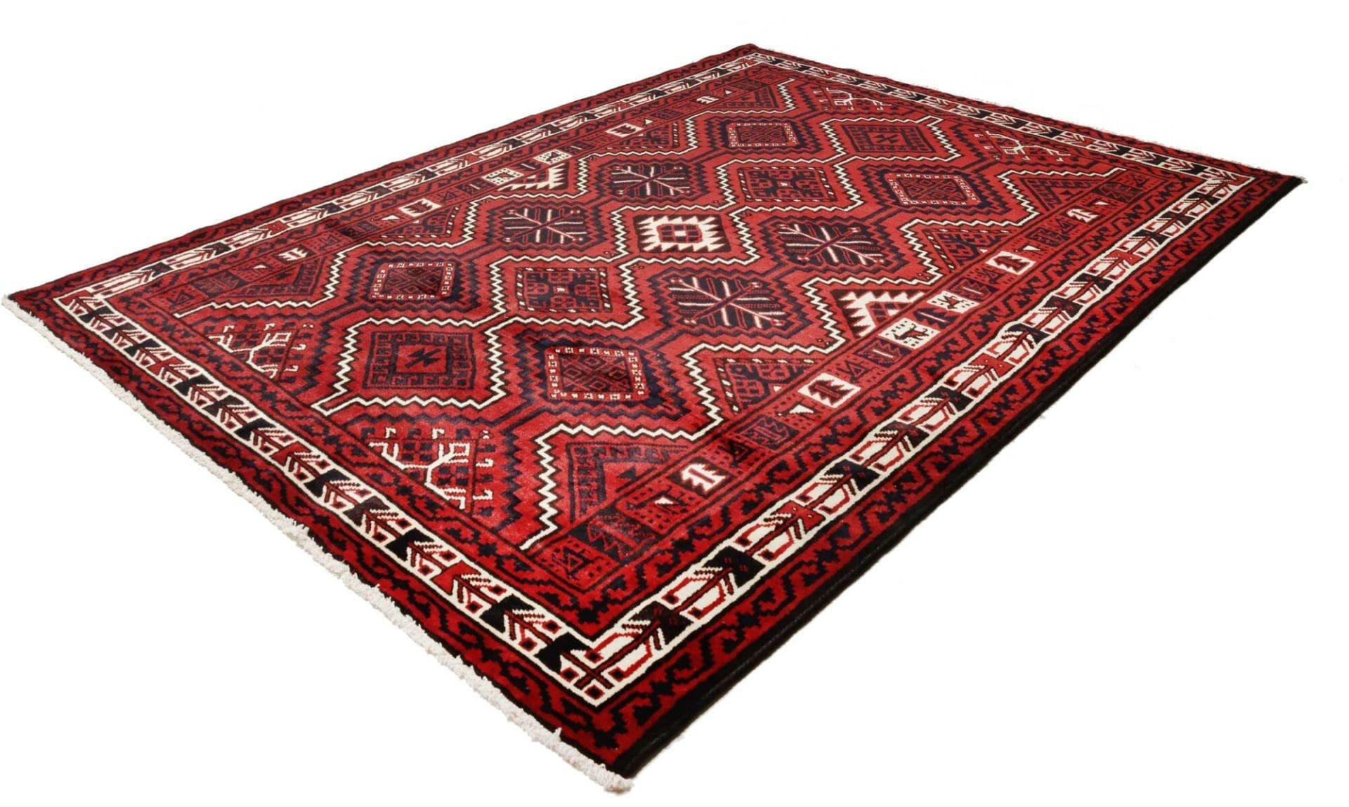 lori-orientteppich-229-x-306cm-geometrisches-muster-handgeknupft-1 Loribaft Perserteppich 229 × 306 cm aus Wolle, handgeknüpft
